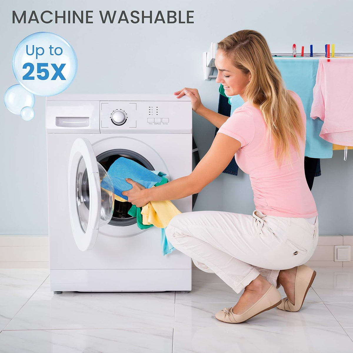 SCRUBIT Reusable Handy Wipes – Cleaning Cloth for House and Office - Dish Cloths for Washing Dishes