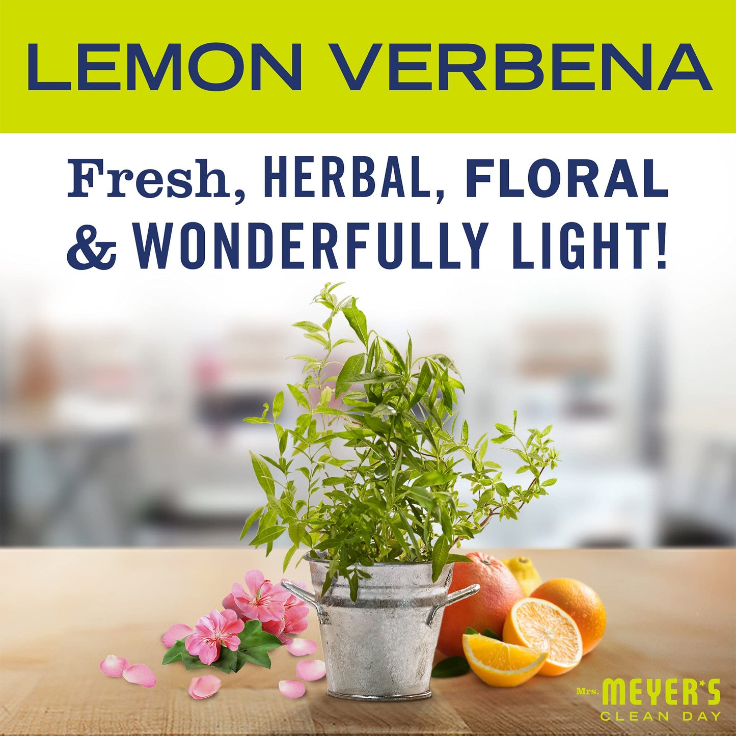MRS. MEYER'S CLEAN DAY Mirror & Window Cleaner, Lemon Verbena, 24 fl oz