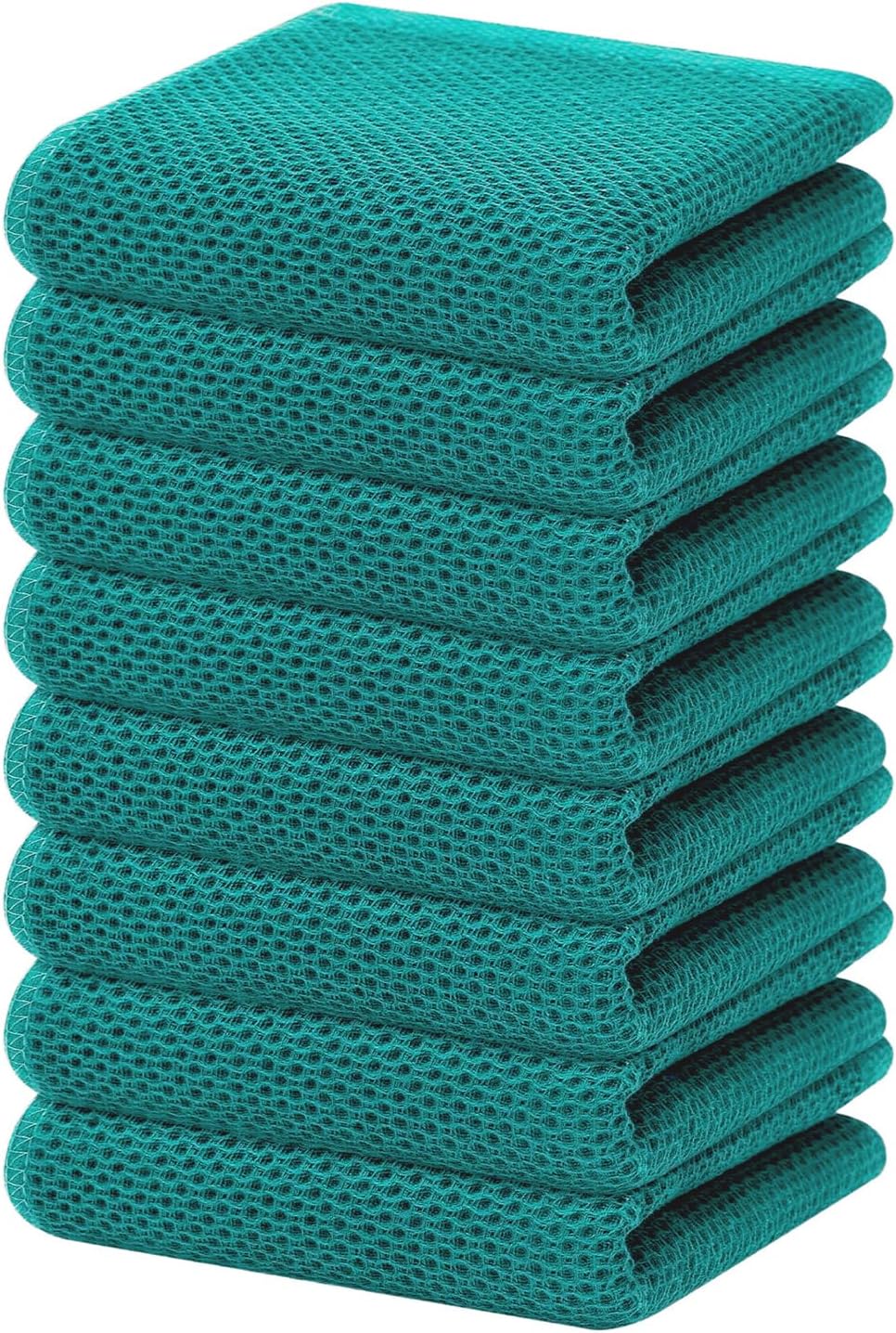 Homaxy 100% Cotton Waffle Weave Kitchen Dish Towels, Ultra Soft Absorbent Quick Drying Cleaning