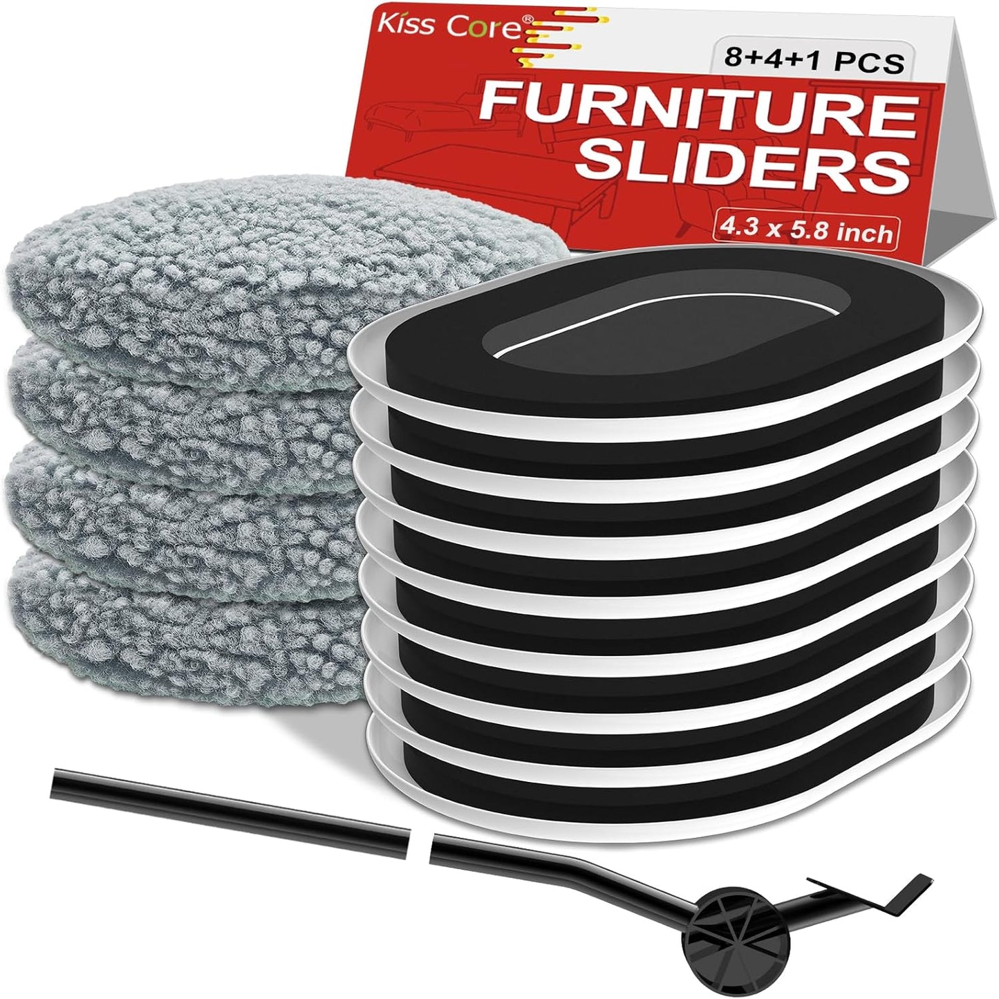 Furniture Sliders for Hardwood Floors: Multi-Surface 3-in-1 Furniture Movers Sliders - Moving Pads