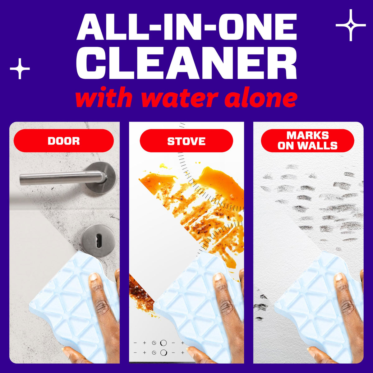 Mr. Clean Magic Eraser Sponge, All Purpose Cleaner, Cleaning Scrubber, Wall, Sneaker, Kitchen