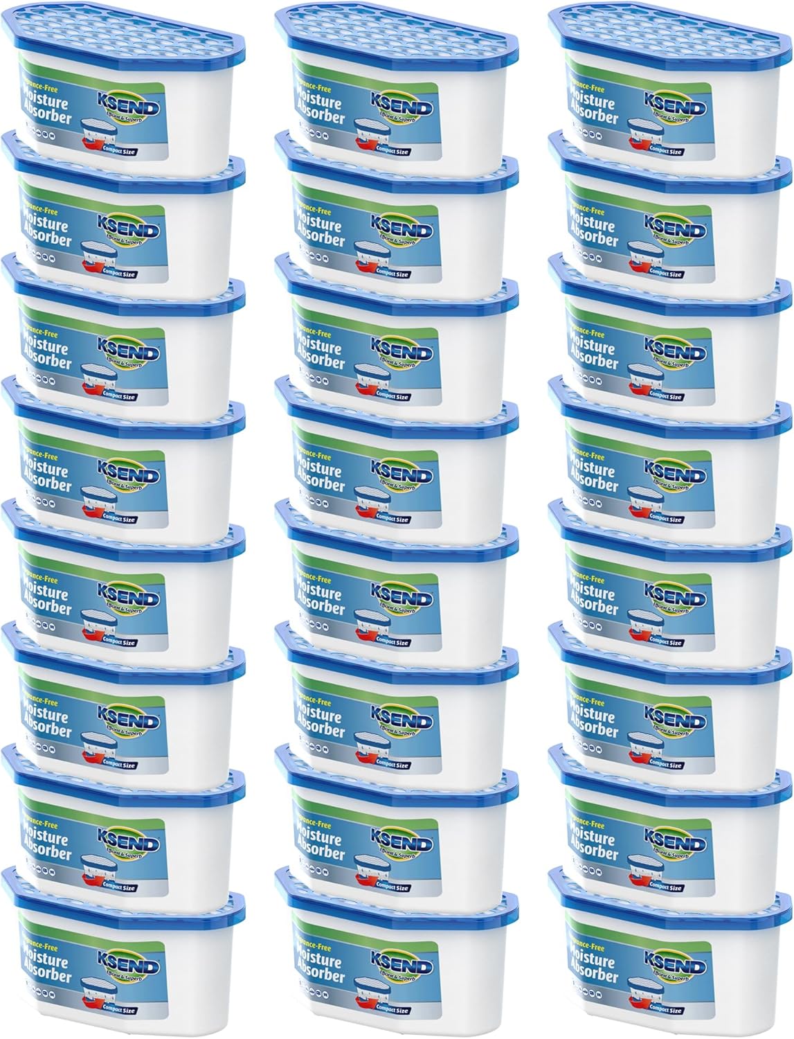 Moisture Absorbers, 24 Pack, Compact Dehumidifier for Closet, Efficient Humidity Absorber Boxes