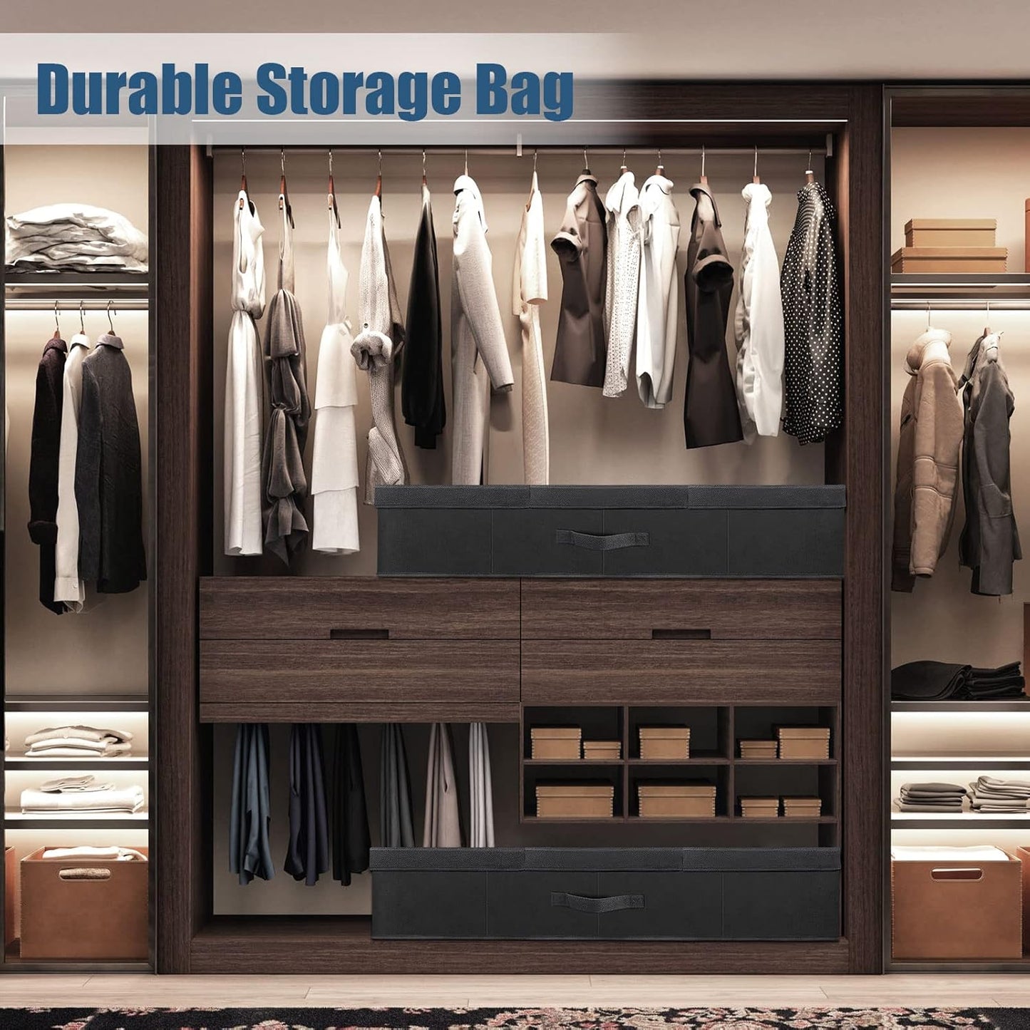 Underbed Storage Containers Bin with Lids (Set of 2) Large Under Bed Storage Organizer Box with