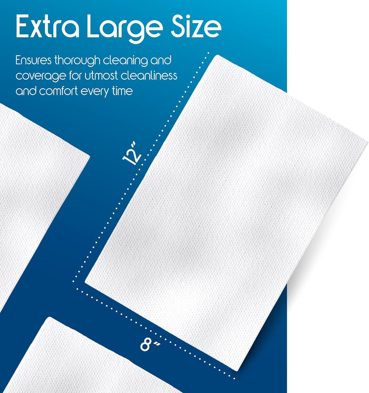 Inspire Adult Wet Wipes, Wash Cloths | Adult Wipes for Incontinence & Cleansing for Elderly, 8"x12"