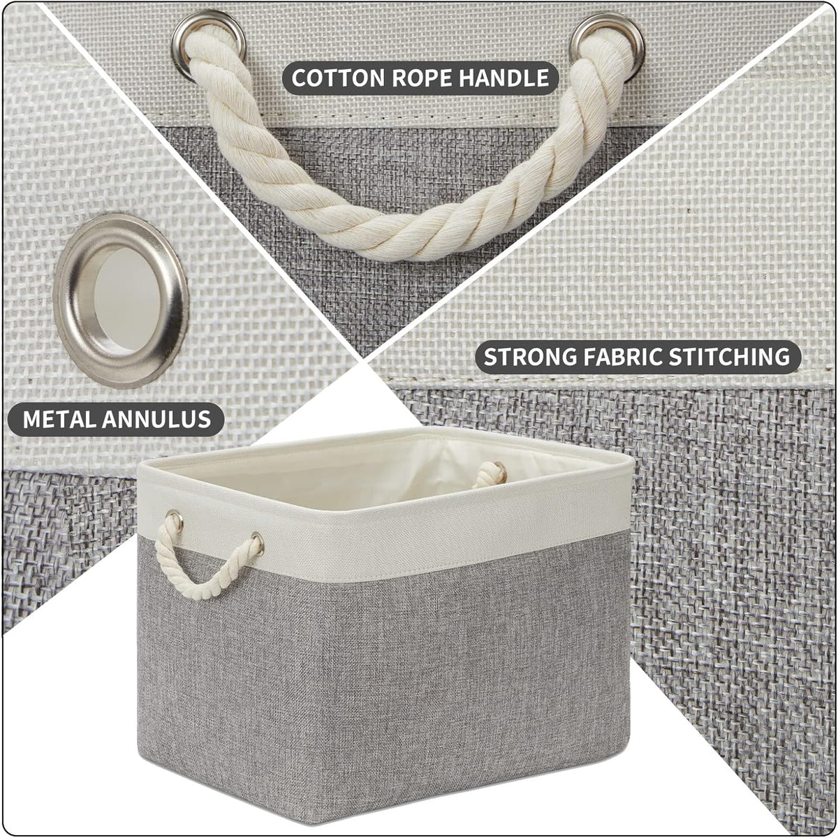 DULLEMELO Storage Baskets for Organizing 16x12x12 Large Fabric Storage Bins Baskets Set of 2