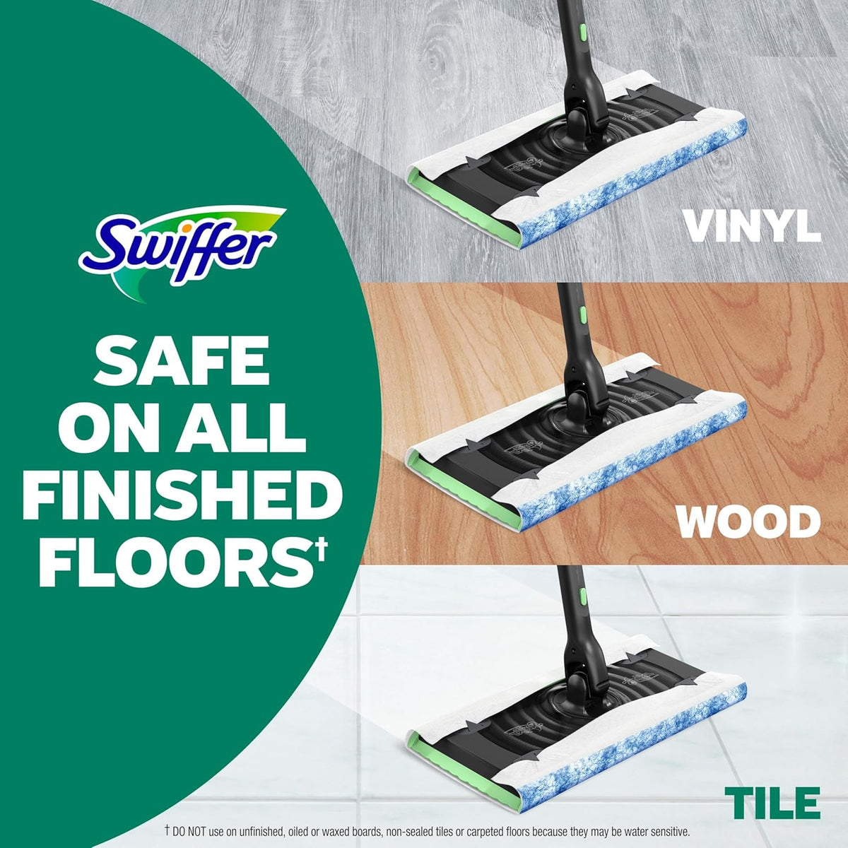 Swiffer Sweeper Pet Heavy Duty Multi-Surface Wet Cloth Refills for Floor Mopping and Cleaning