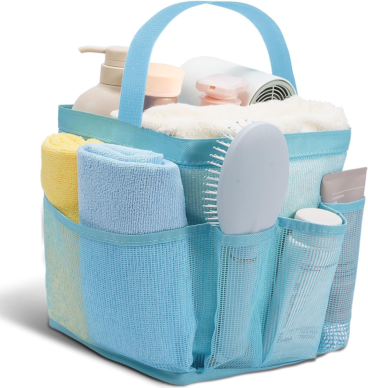 Shower Caddy Portable for College Dorm Room Essentials for Girls with 9 Pockets,Large-Capacity