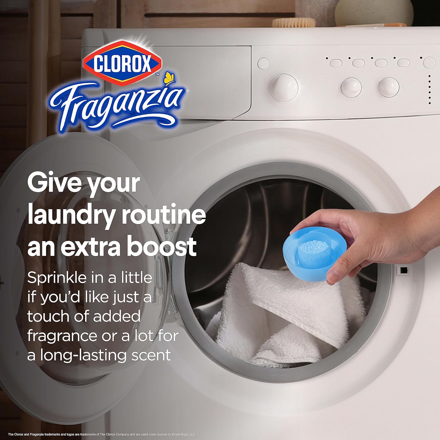 Clorox Fraganzia Laundry Scent Booster Crystals in Linen Scent - Scented In-Wash Freshener Beads
