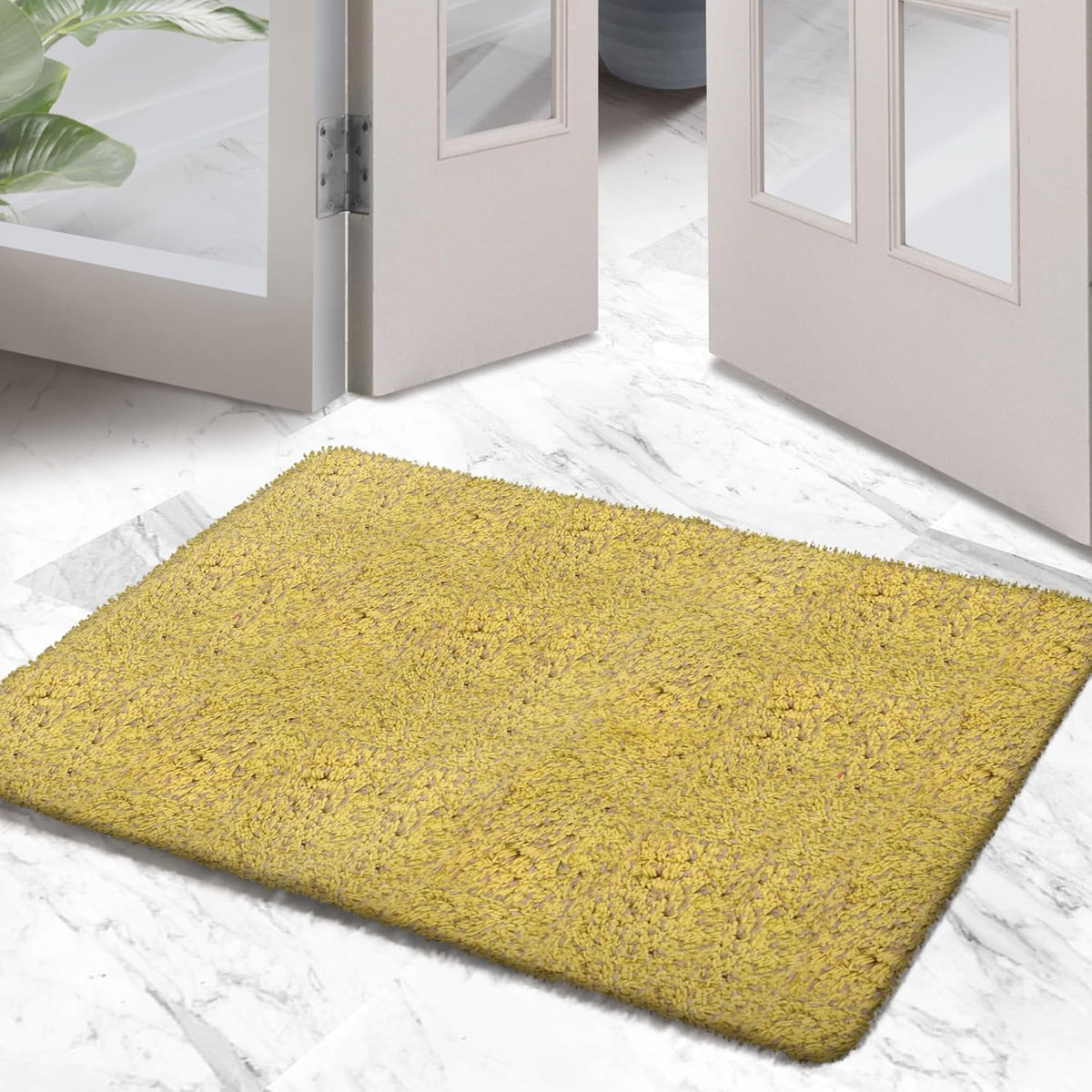 Premium Microfiber Indoor Door Mat – 24"x36" Washable Entry Mat, Non-Slip, Waterproof Backing