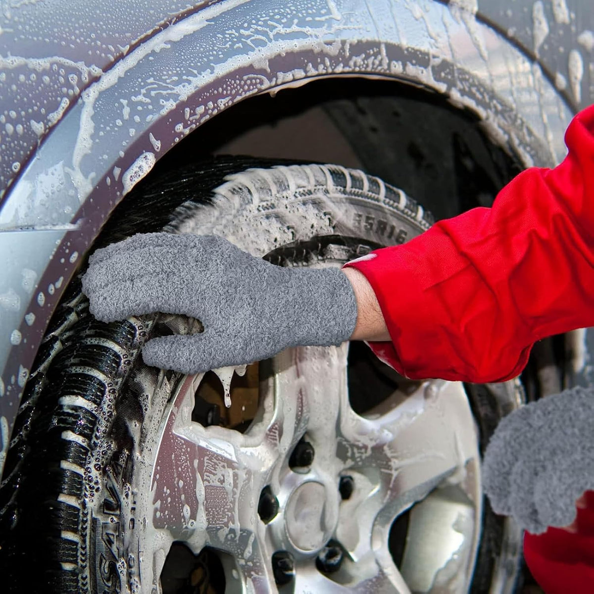 Bencailor 6 Pairs Microfiber Dusting Gloves, Dusting Cleaning Gloves Microfiber Gloves for Plants
