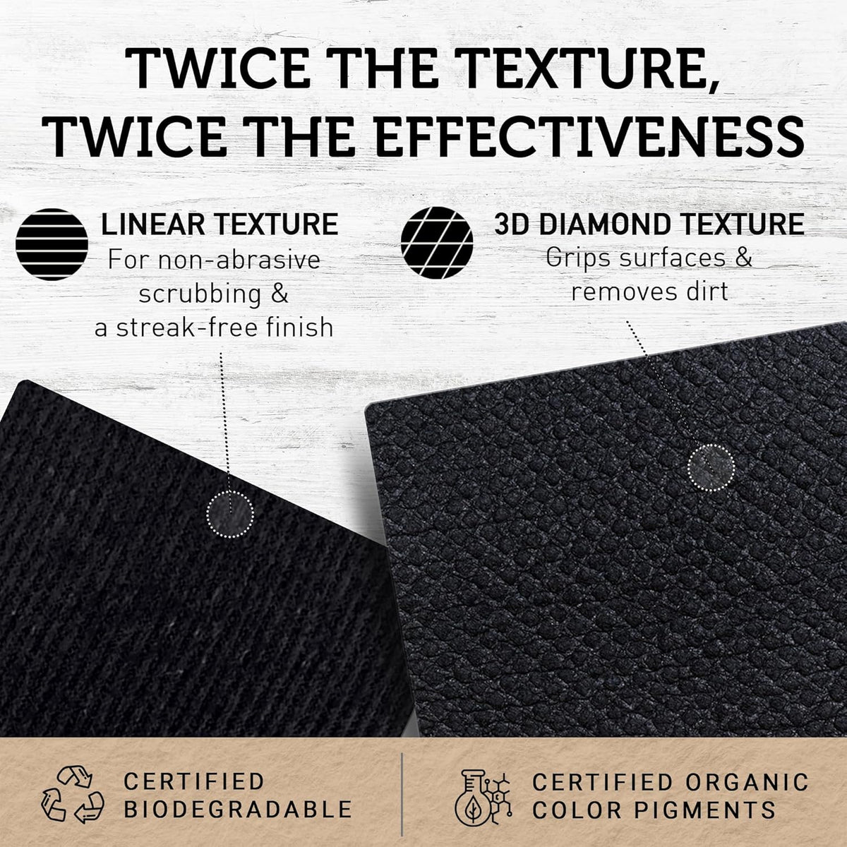 Nordhus Design Large Swedish Dishcloths, 10 Pack Grey- 9.5 X 8 inch Reusable, Washable Cellulose