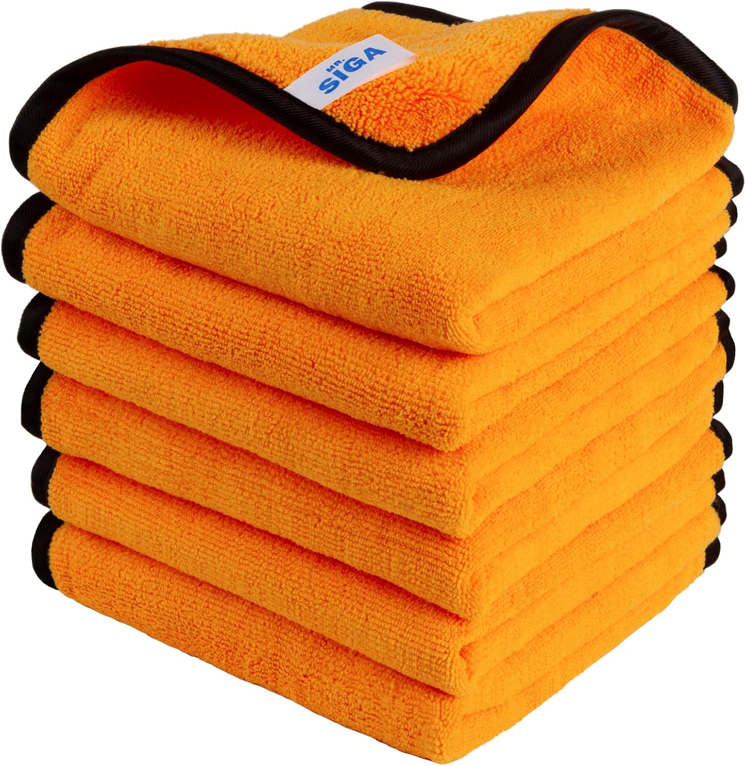 MR.SIGA Professional Premium Microfiber Towels for Cars, Dual-Sided Car Washing and Detailing