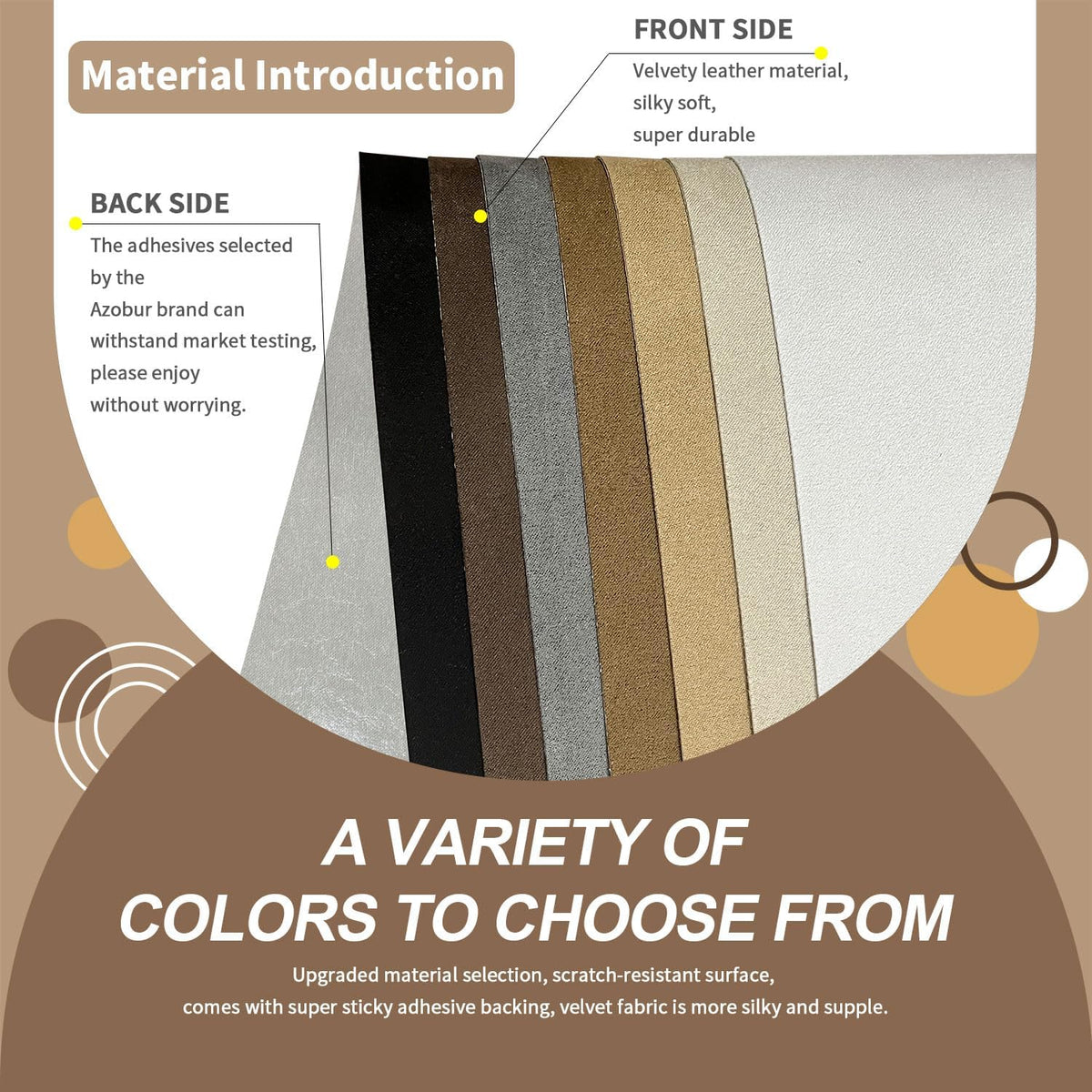 Azobur Sofa Fabric Repair Patch, Oversized Microfiber Patch，Self Adhesive Fabric Sofa Patch Repair