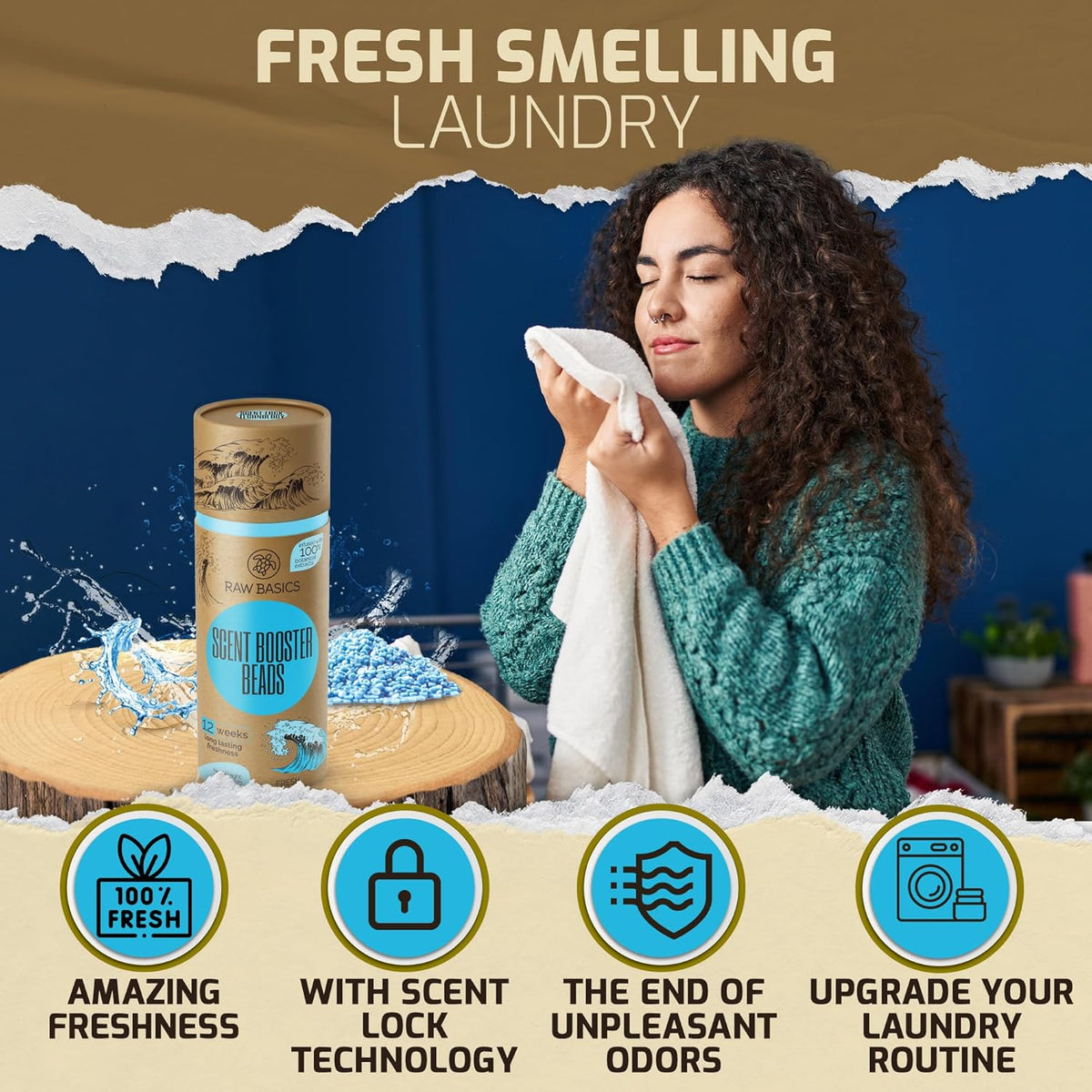 Scent Boosters for Washer, Fresh Aroma - Bulk Laundry Booster Beads and Fabric Smell Deodorizer