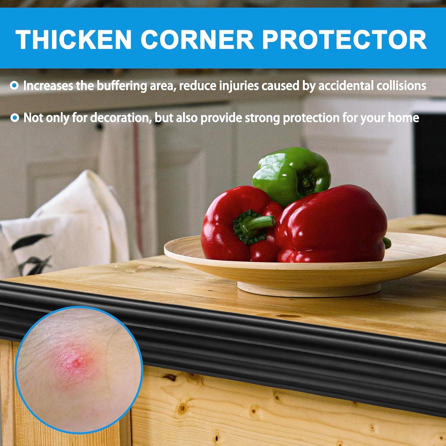 Wall Corner Protector Peel and Stick Corner Trim Molding Flexible Inside & Outside Wall Edge Guard