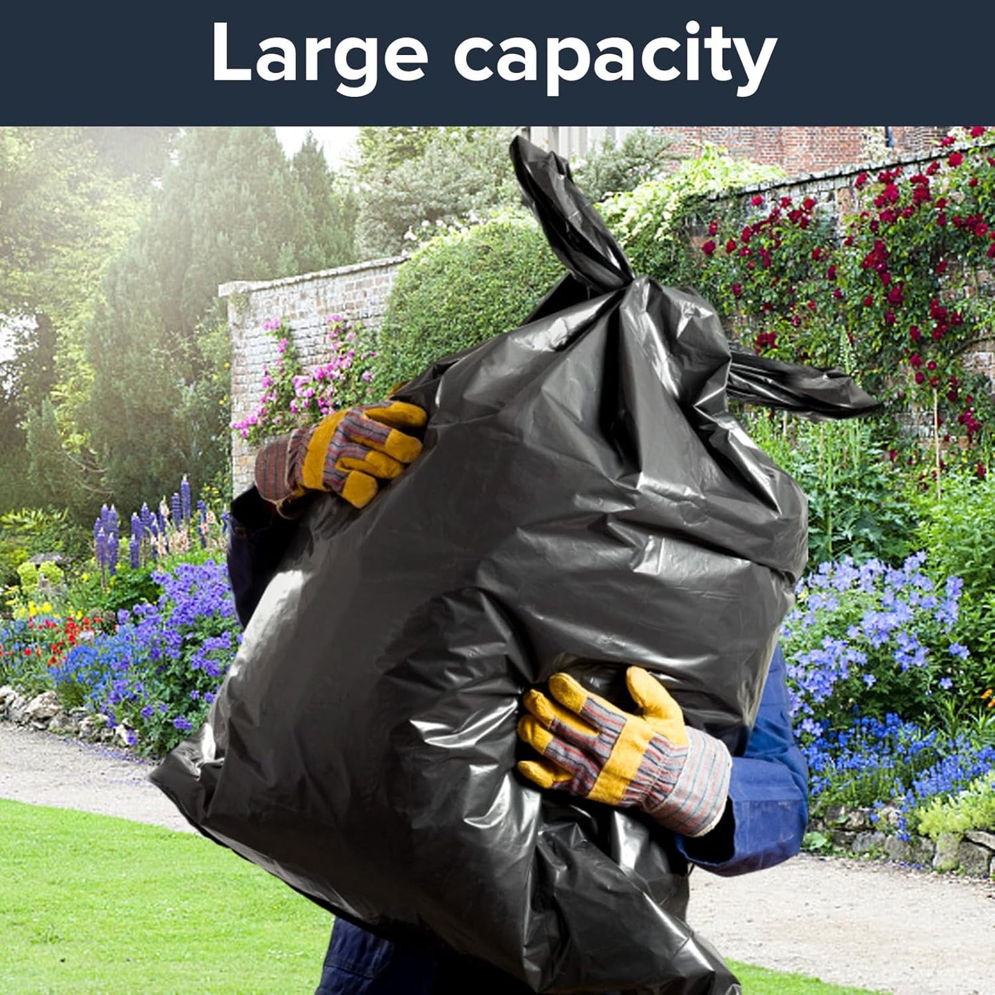 ToughBag 55-60 Gallon Heavy Duty Trash Bags - Contractor Grade, 3 Mil, 40 * 58, Tear Resistant