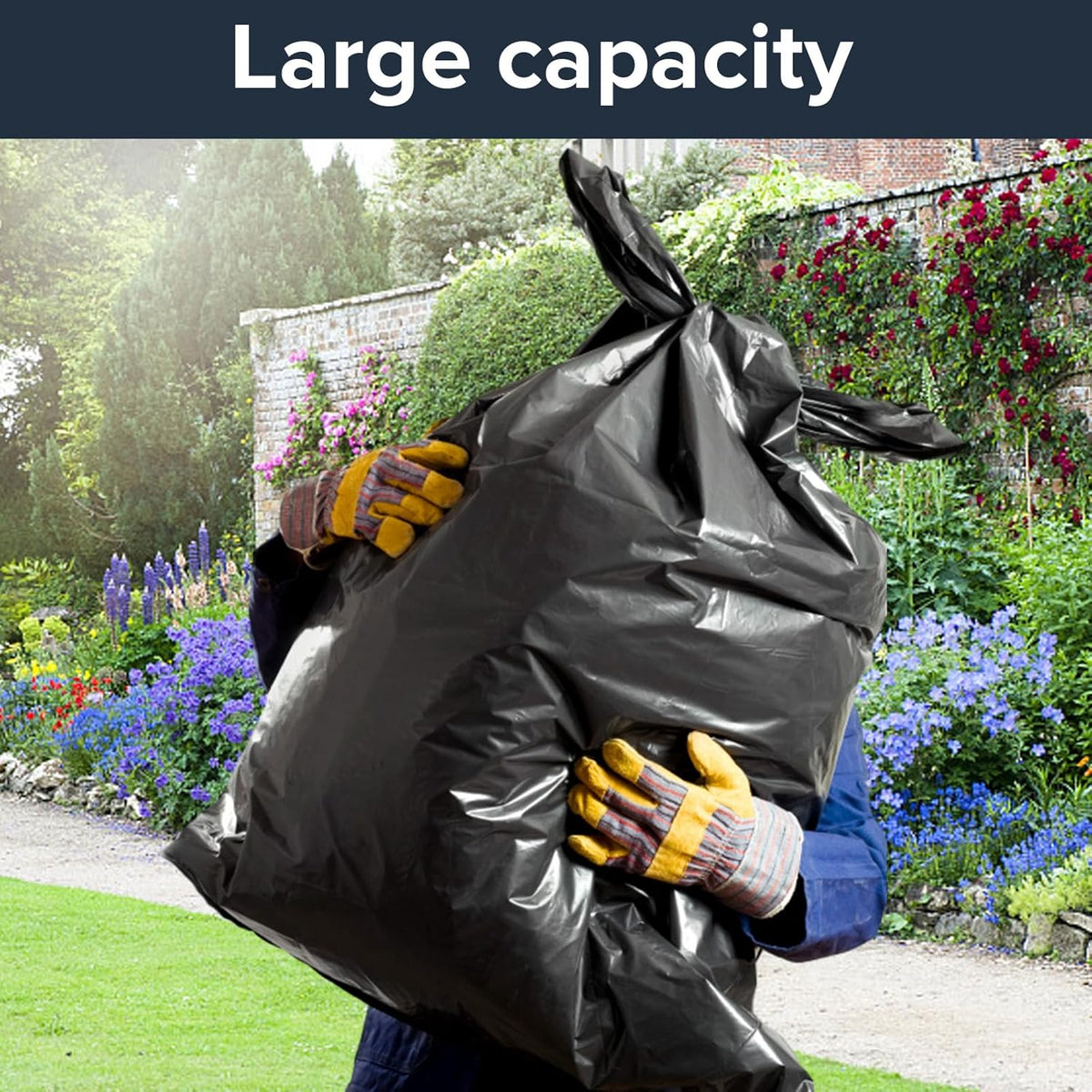 ToughBag 55-60 Gallon Heavy Duty Trash Bags - Contractor Grade, 3 Mil, 40 * 58, Tear Resistant
