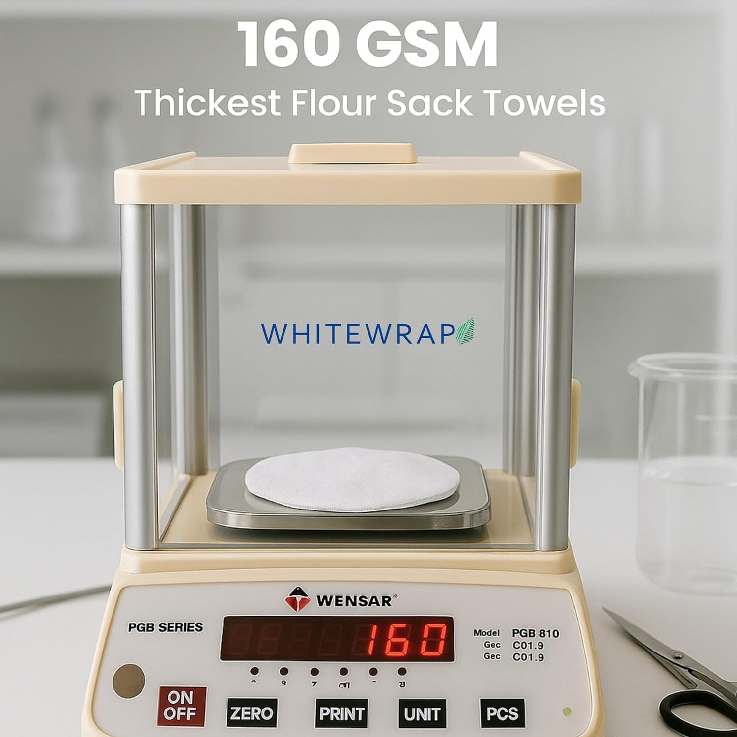 WHITEWRAP Flour Sack Towels| Tea Towel for Crafts| Kitchen Dish Cotton Blank Towel for