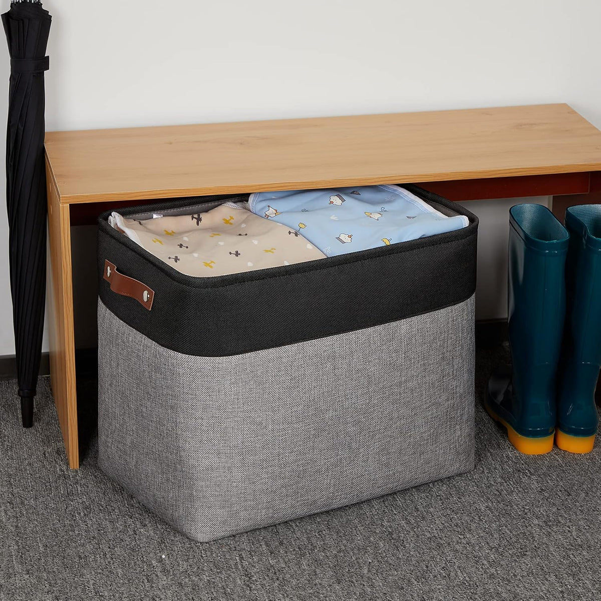 DULLEMELO Extra Large Storage Baskets, Fabric Storage Bins for Organizing Shelves Nursery Toys