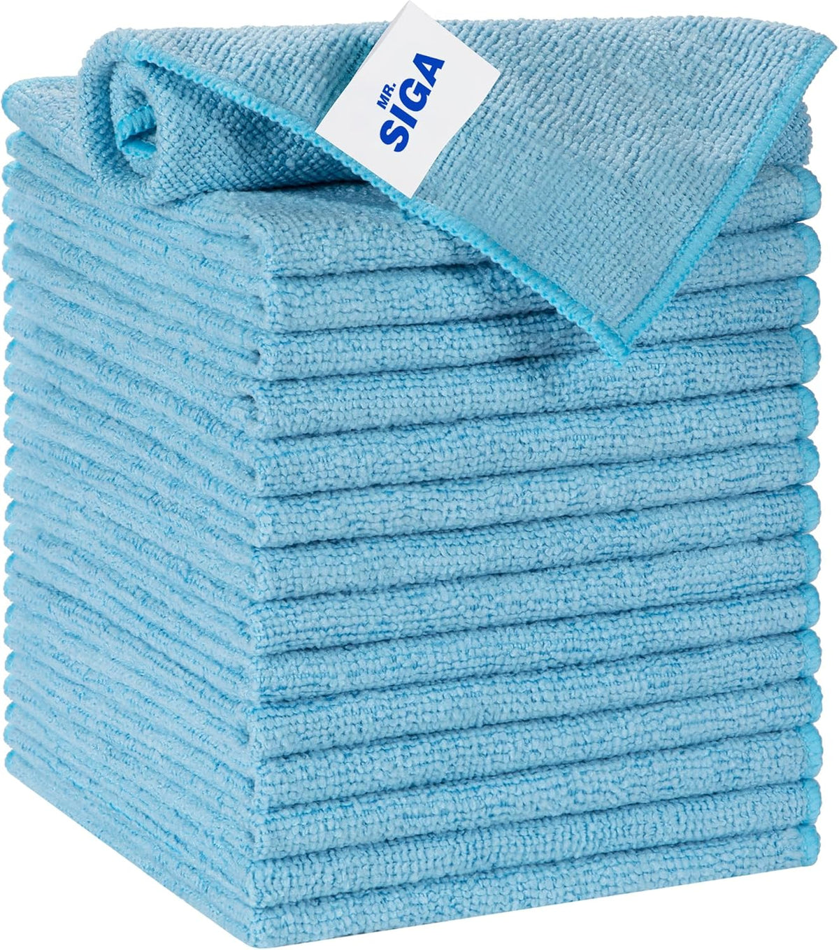 MR.SIGA Microfiber Cleaning Cloth, All-Purpose Microfiber Towels, Streak Free Cleaning Rags, Pack