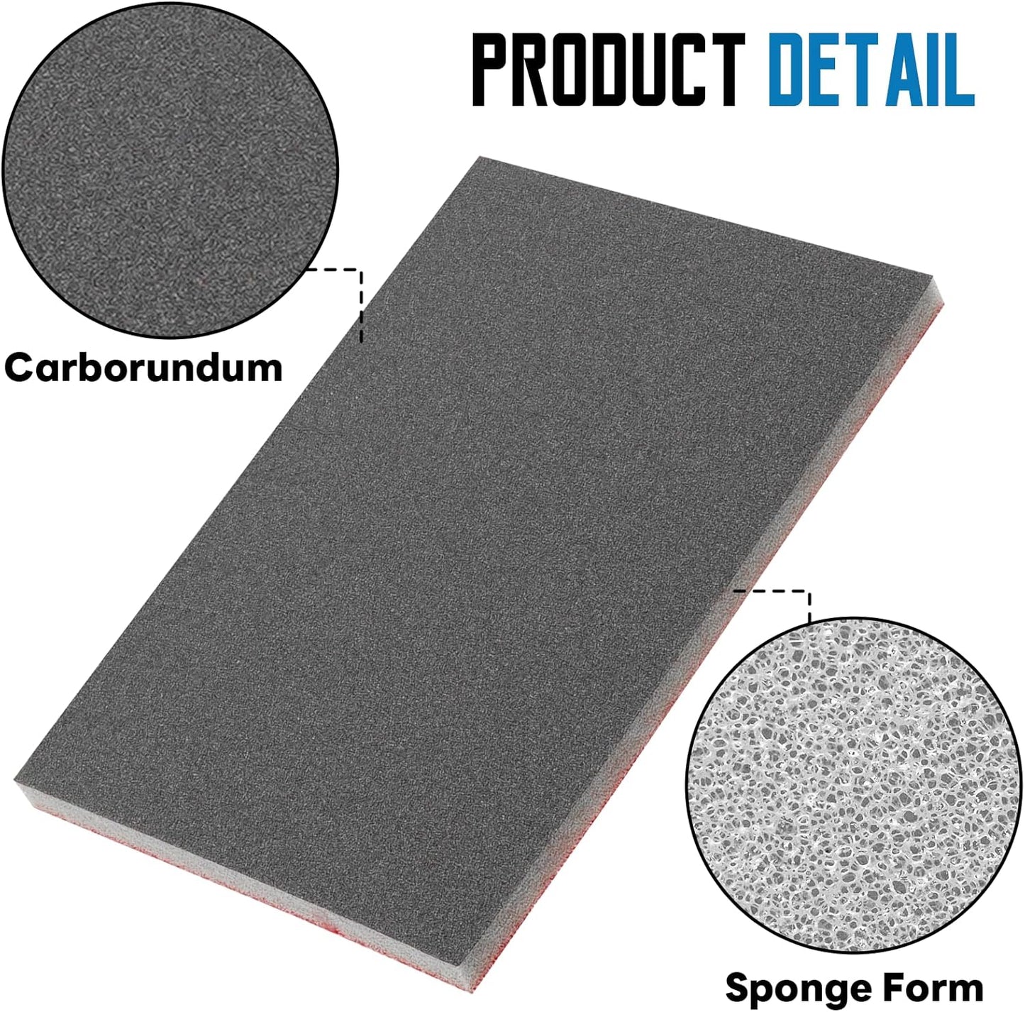 20 Pack 400 Grit Sanding Sponge, 3 x 4 Inch Soft Foam Sanding Block Wet Dry Sanding Pads, Washable