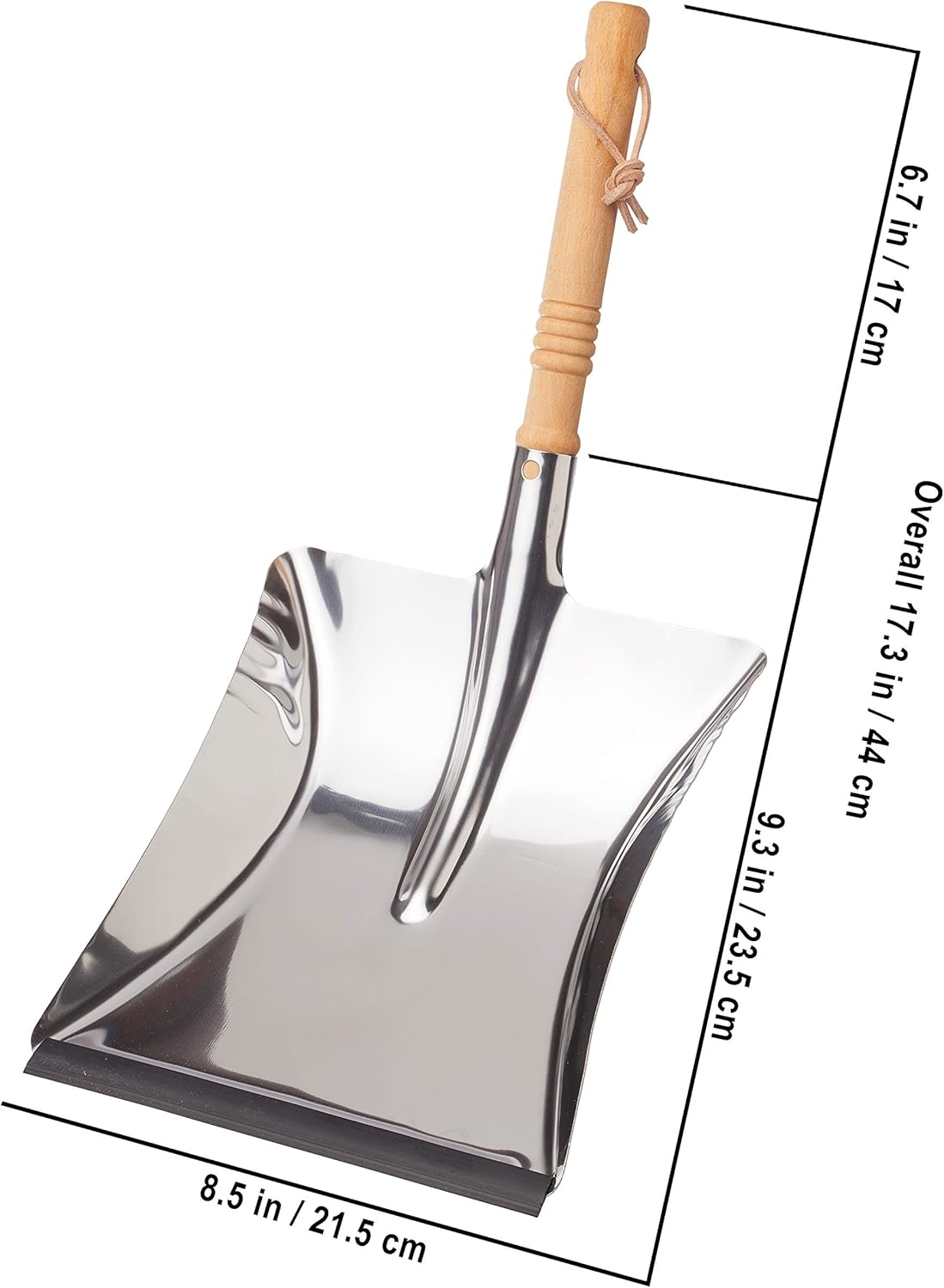 REDECKER Horsehair Fiber Hand Brush and Dust Pan Set - Wooden Broom and Dustpan Set for Home