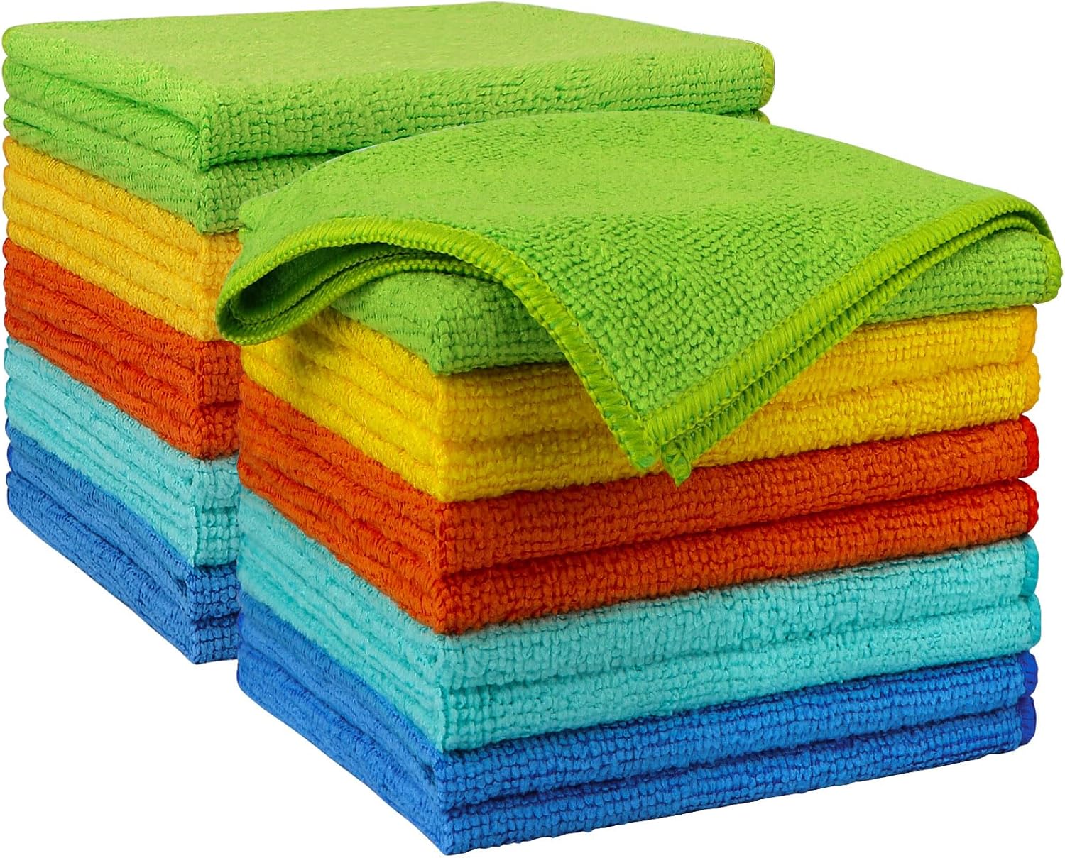 AIDEA Microfiber Cleaning Cloth 20PK, Microfiber Towels for Cars, Dusting Cloth Cleaning Rags for