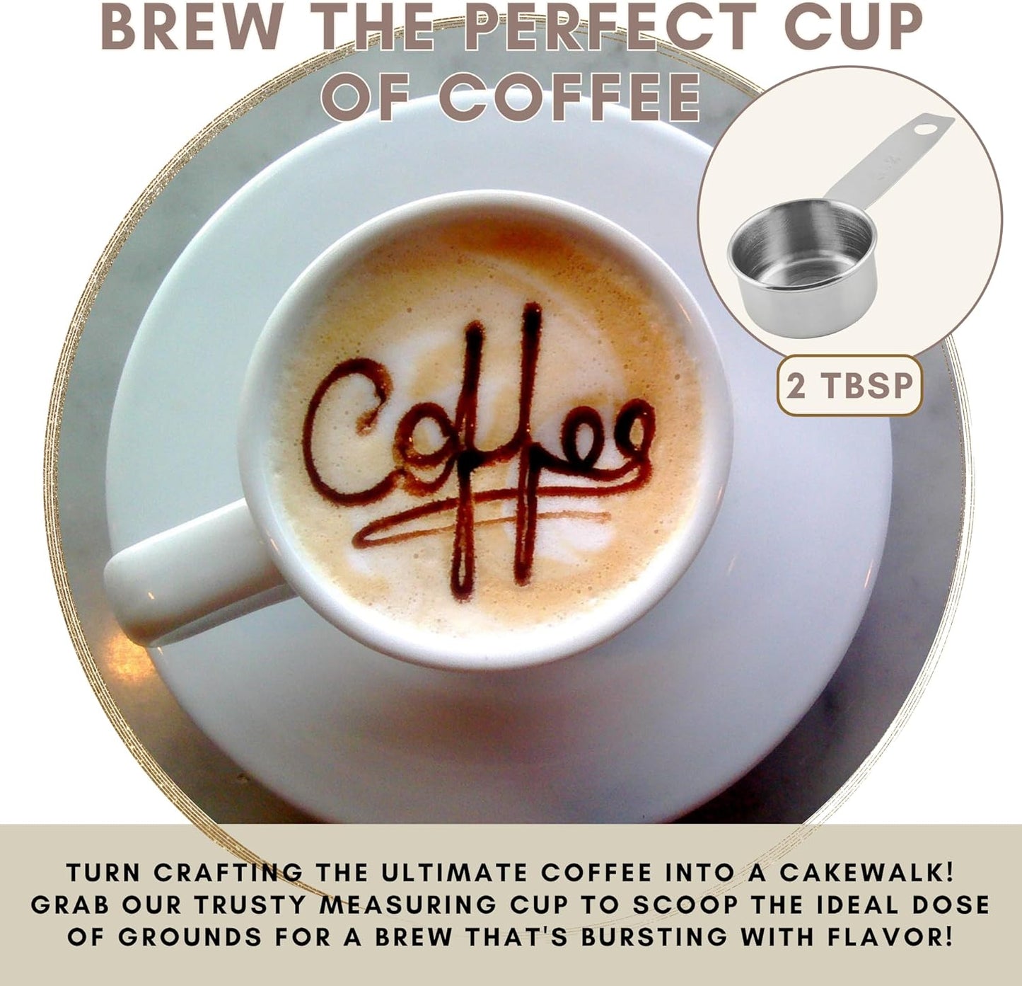 1/8 Cup Stainless Steel Measuring Cup | Sturdy Metal 30 ml | 30 cc | 1 oz | Single Cup for Wet and