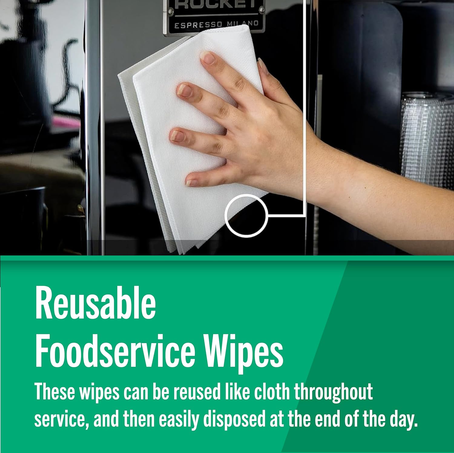 Fresh Towel Foodservice Reusable Paper Towels - 1/4 Fold, 13 x 20 inches - (1 Case of 150) All