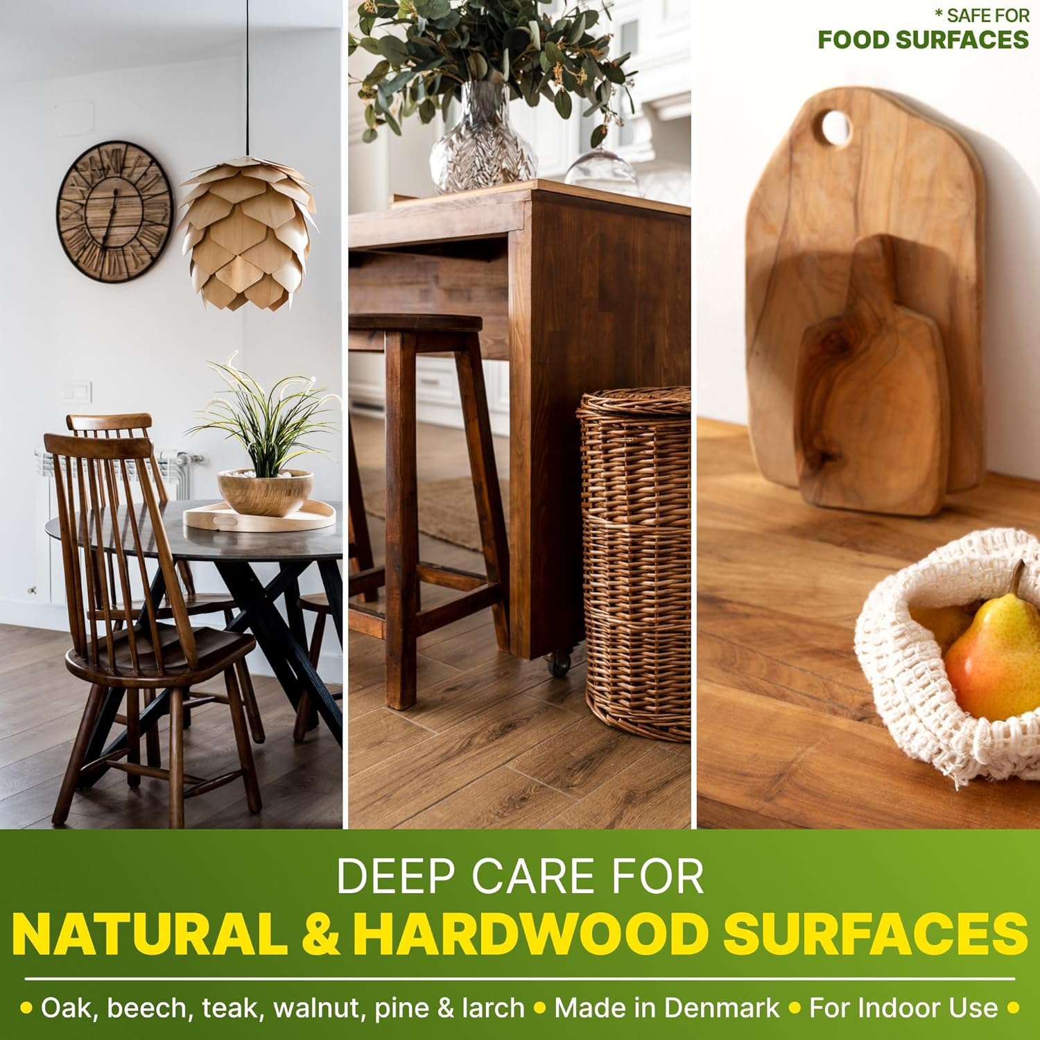 Nordicare Wood Oil Colorless - Premium Walnut Oil, Teak Oil, Wood Oil Furniture for Oak, Beech