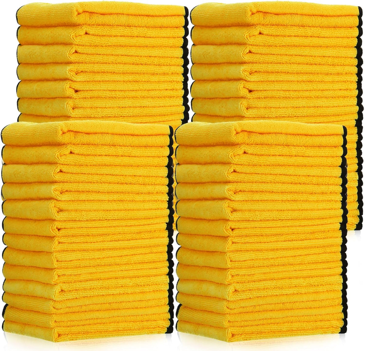 Tallew 50 Pcs Microfiber Towels 16 Inch x 16 Inch Microfiber Cloth Car Drying Towels for Cars