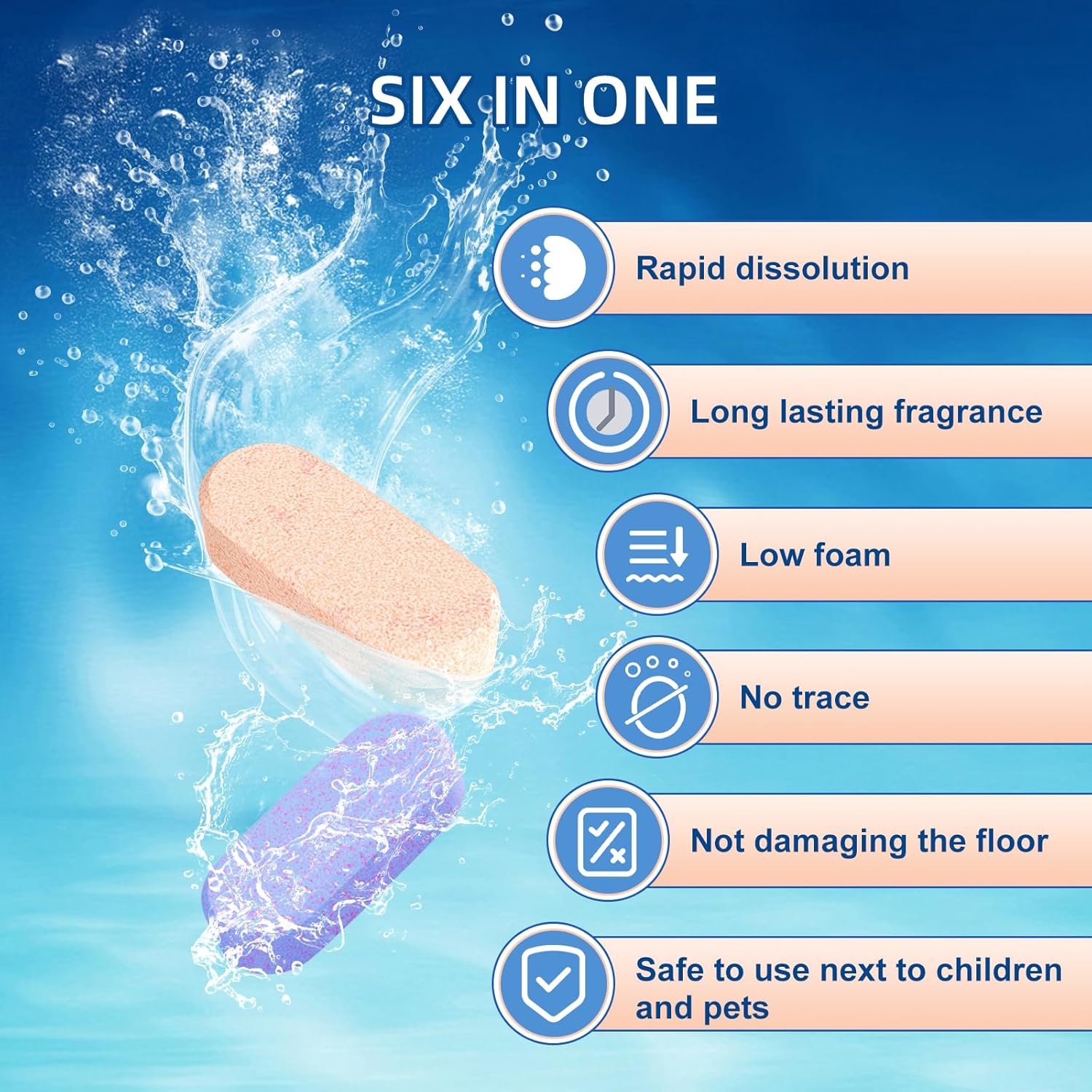 10 Bottles Compatible with Tineco Cleaning Solution Pet 500ml Per Bottle Orange Scents Floor
