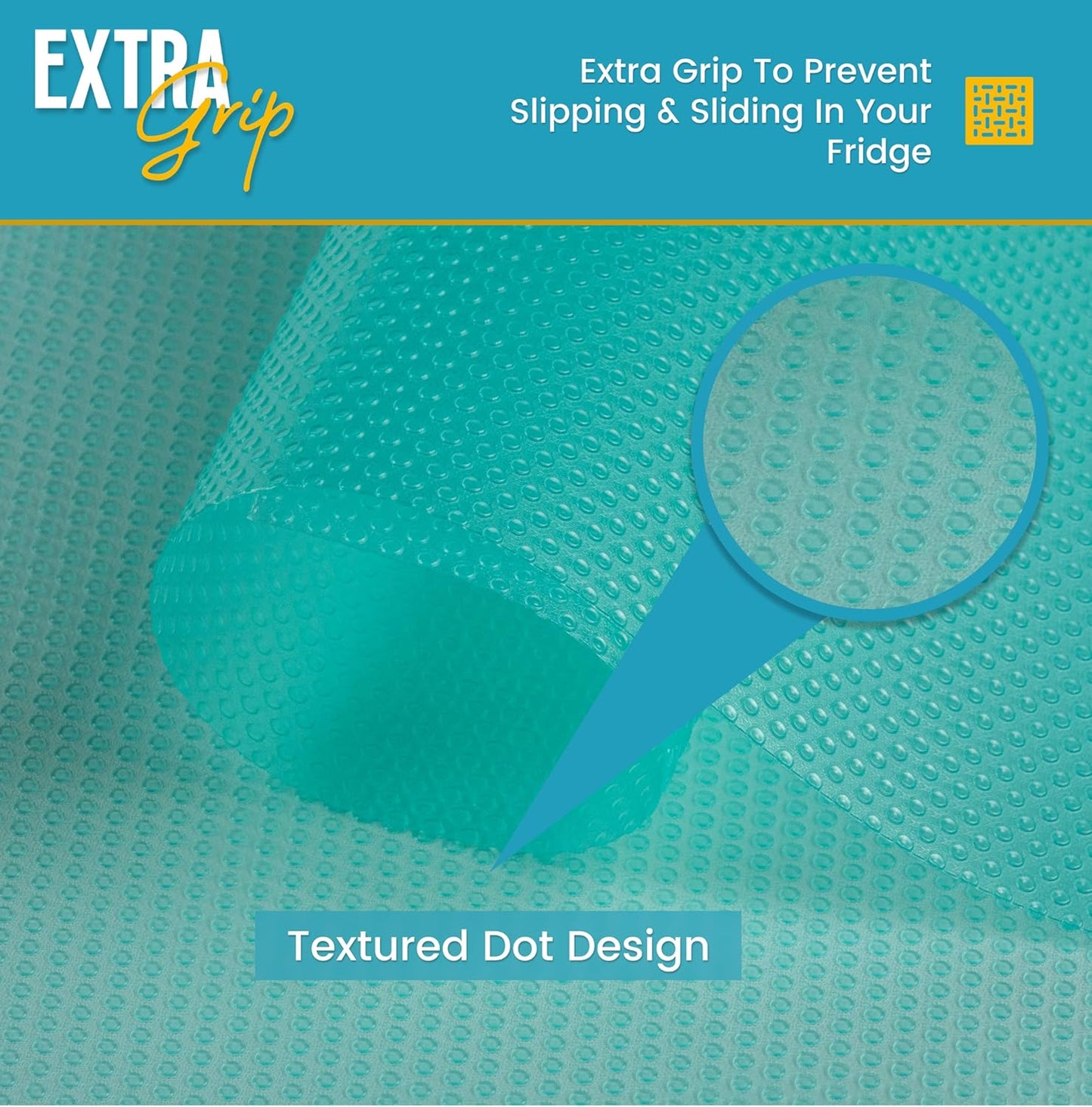 Refrigerator Liners for Shelves (12 Pack) by Linda’s Essentials - Non-Adhesive Shelf or Drawer