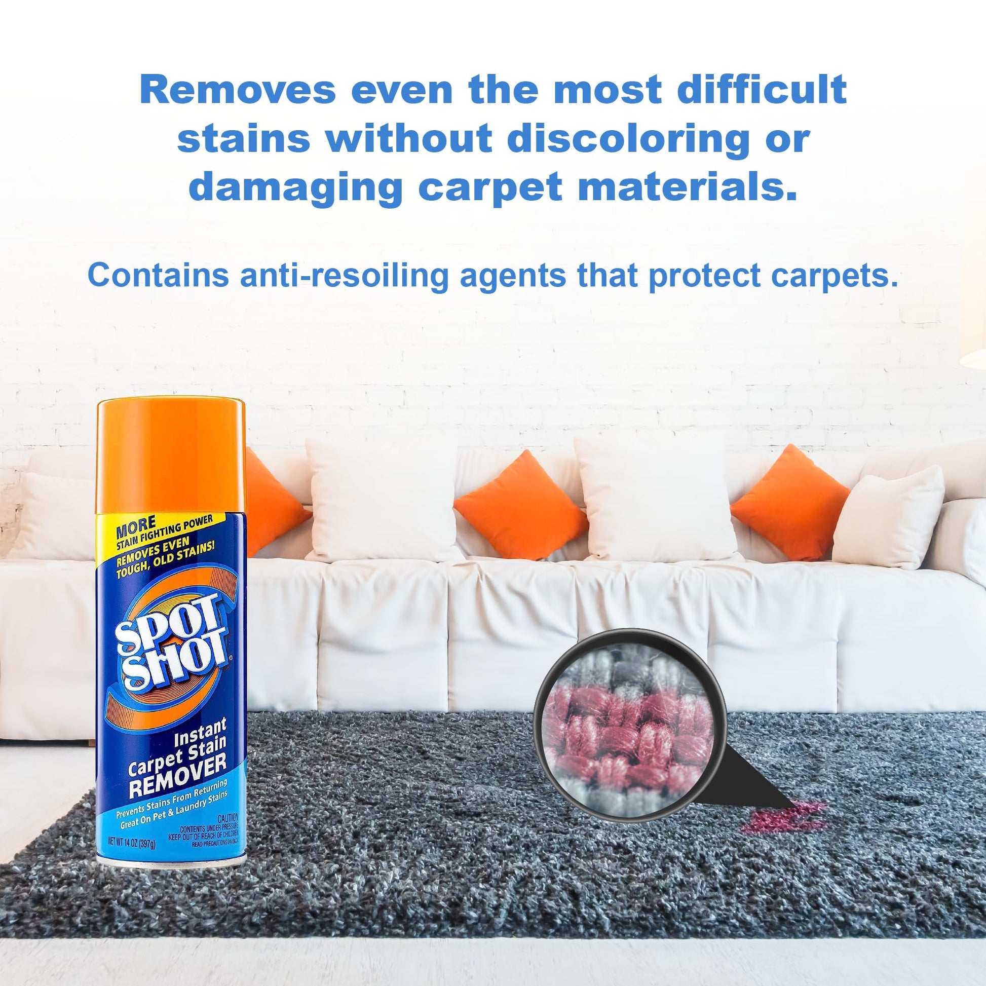 Spot Shot Instant Carpet Stain Remover Aerosol 14 oz can - 2 Pack