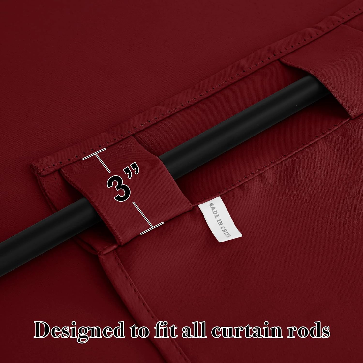 RYB HOME Cafe Window Curtains - Heavy Duty Solid Drapes with Back Tab Top, Thermal Insulated Panels