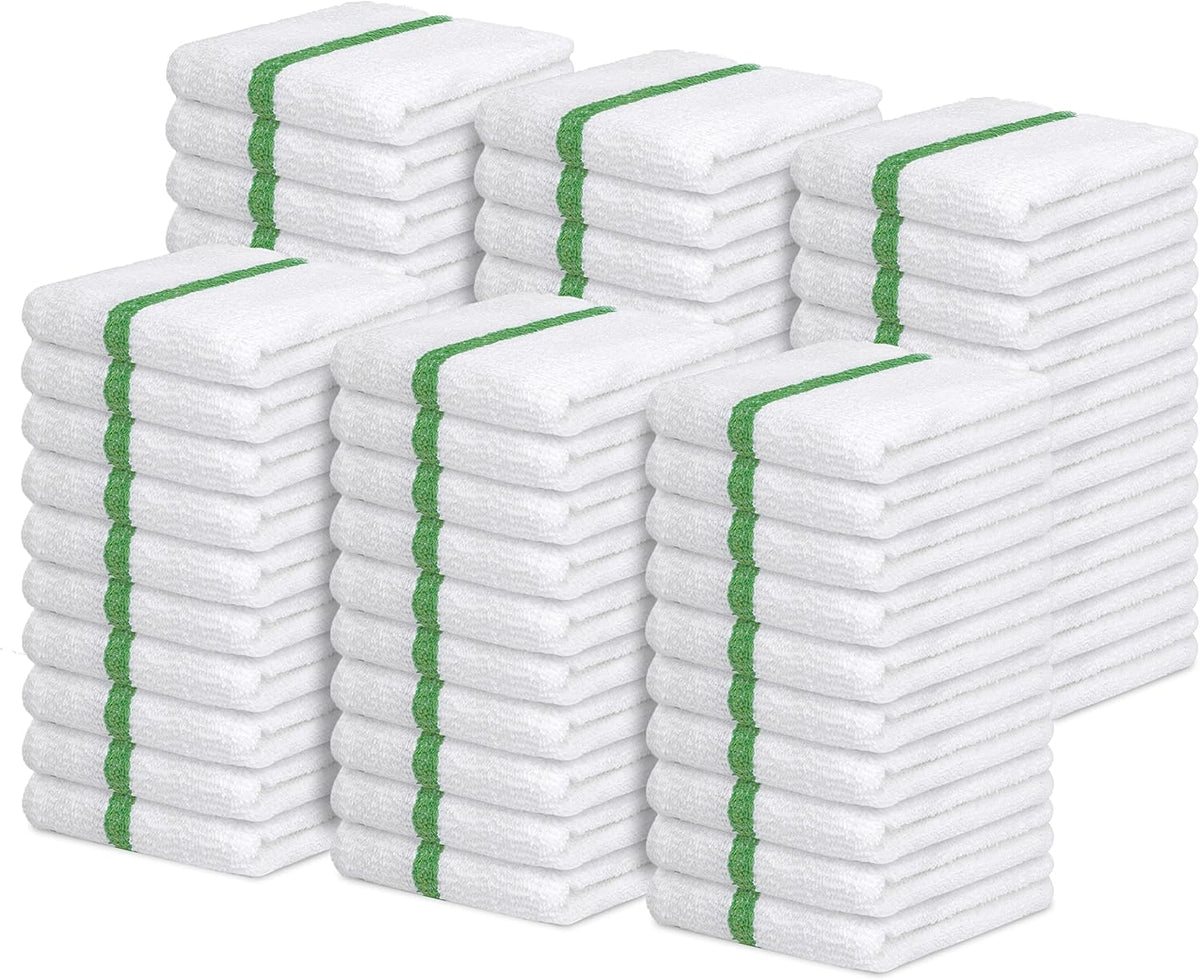 Avalon Towels Terry Bar Mop Towels (Value Pack of 60) Size 16"x19" – Absorbent and Durable