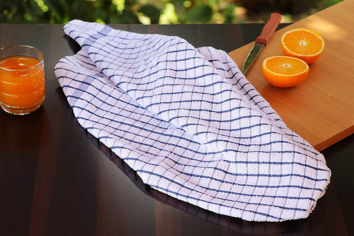 AMOUR INFINI Terry Dish Towels Pack of 4 Highly Absorbent Quick Dry Super Soft 20x28 Inch Kitchen