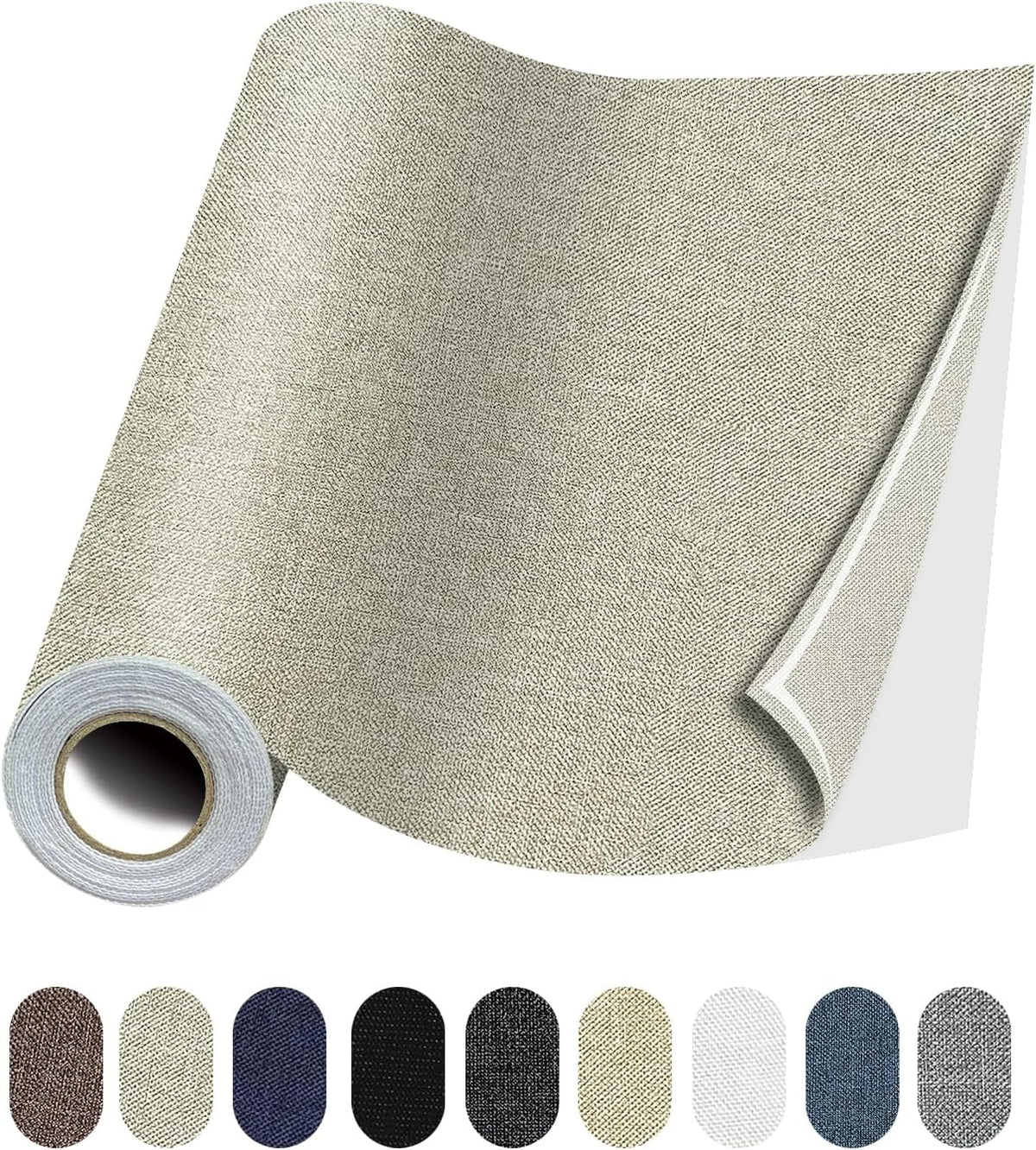 Fabric Repair Patches, 17X158 Inch Linen Repair Tape Self-Adhesive Fabric Patches Durable, DIY