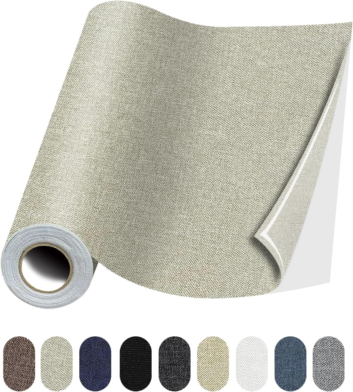Fabric Repair Patches, 17X158 Inch Linen Repair Tape Self-Adhesive Fabric Patches Durable, DIY