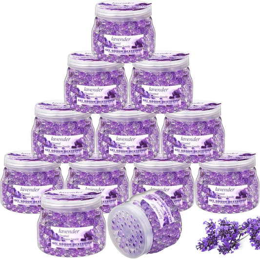 Timgle 12 Pack Odor Eliminator Gel Beads Bulk 10 Ounces Air Freshener Gel Beads Odor Eliminator for