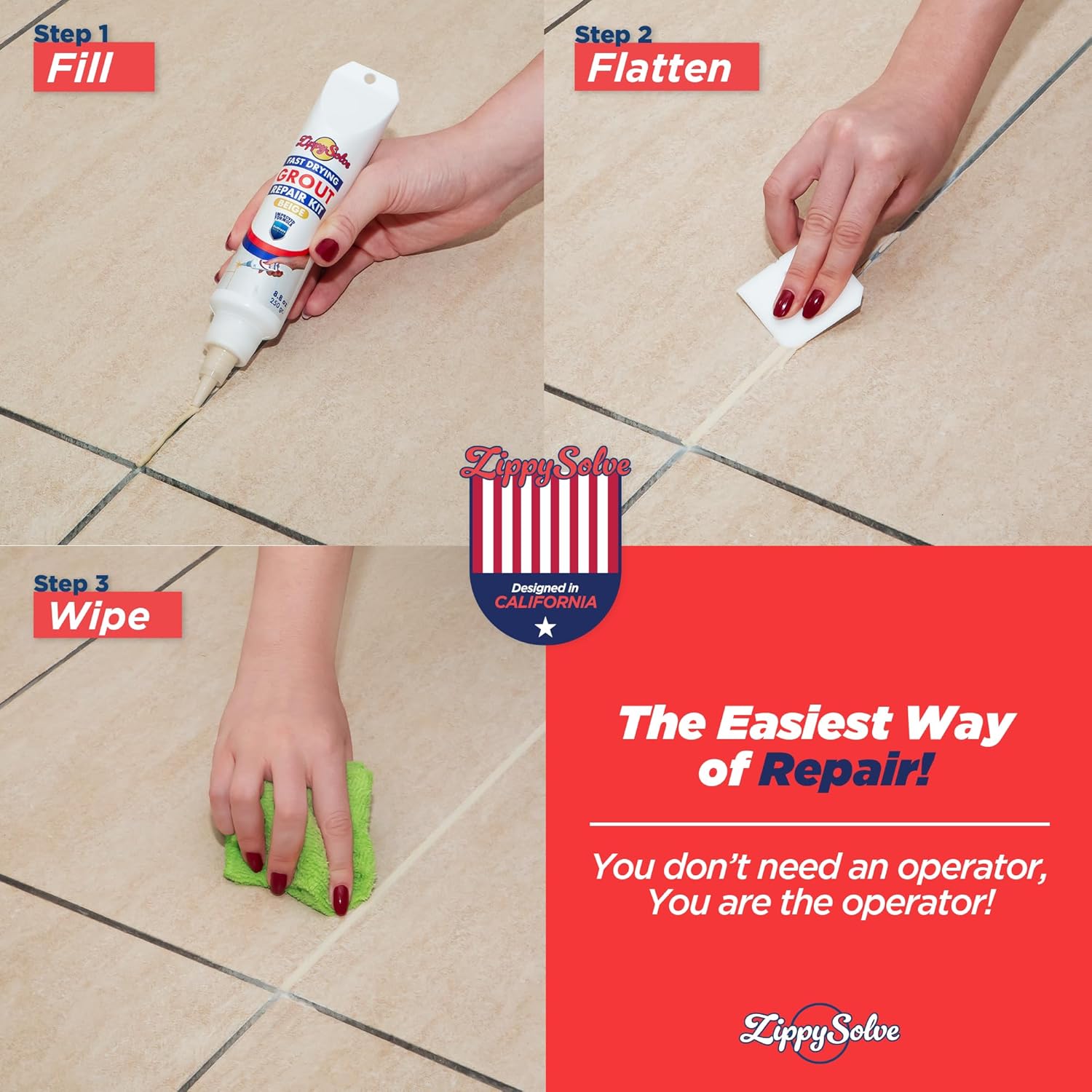 Tile Grout, Repair Kit, Restore & Renew Tile Joints Line, Fast Drying Tile Grout Paint Squeeze Tube