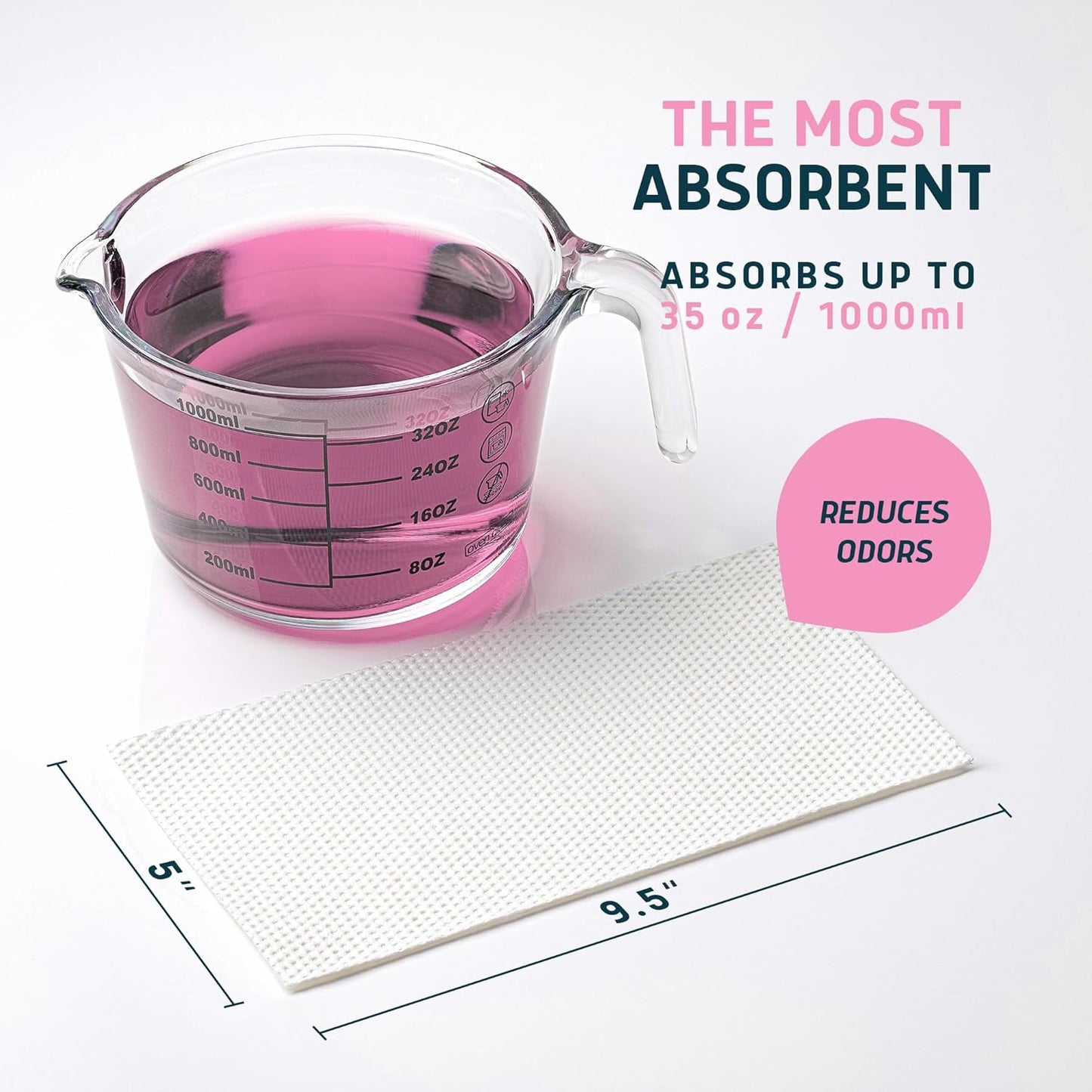 Lunderg 150 Count Value Pack - Rose Scented Disposable Commode Liners and Absorbent Pads for Adult