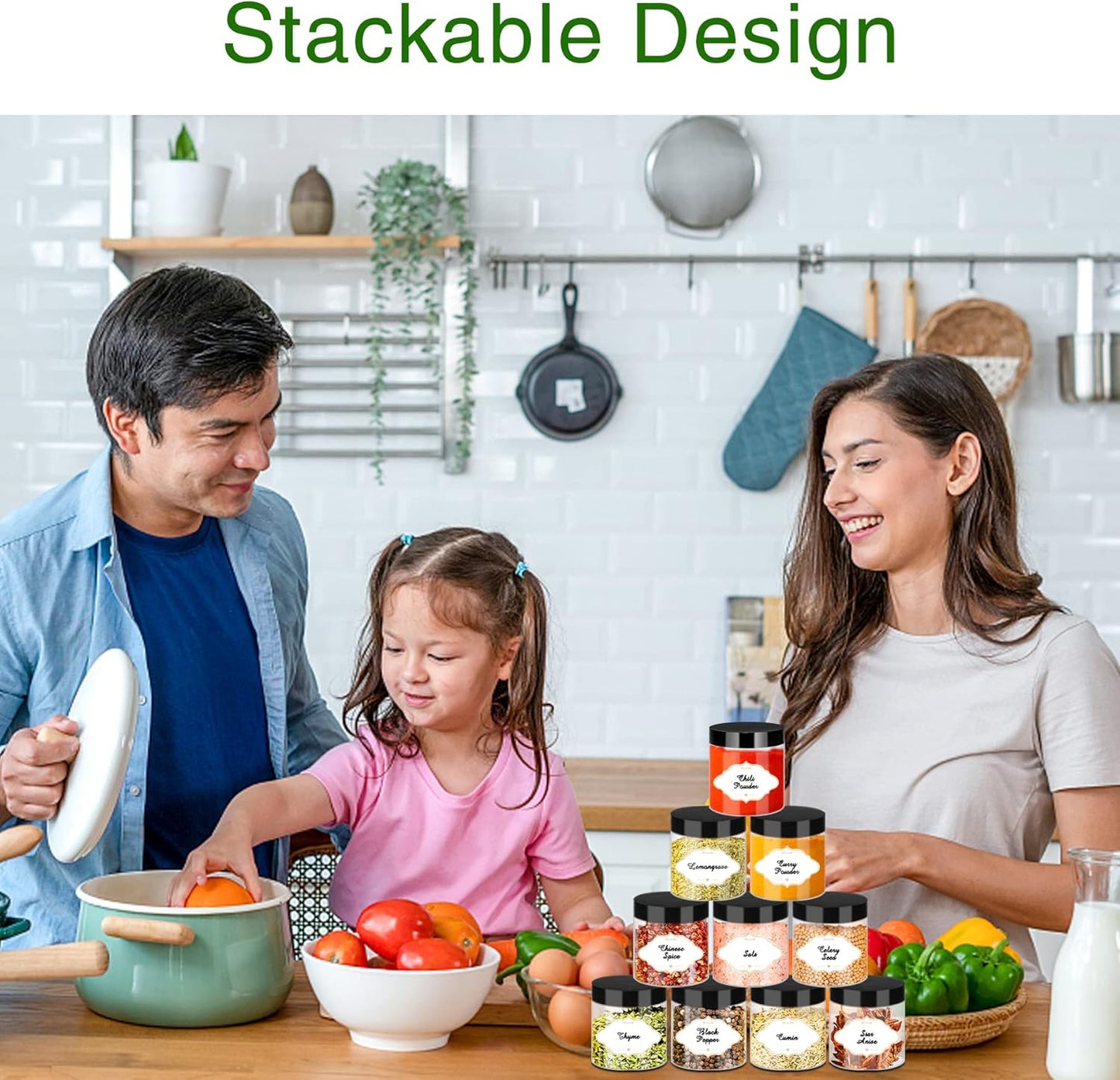 Plastic Jars with Lids, 48 Pcs 6 OZ Slime Containers with Screw On Lids Clear Round Plastic Storage