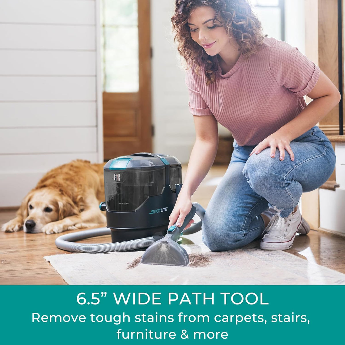 Kenmore KW2001.01 Upgrade SpotLite Portable Carpet Spot Cleaner & Pet Stain Remover, 17Kpa Powerful