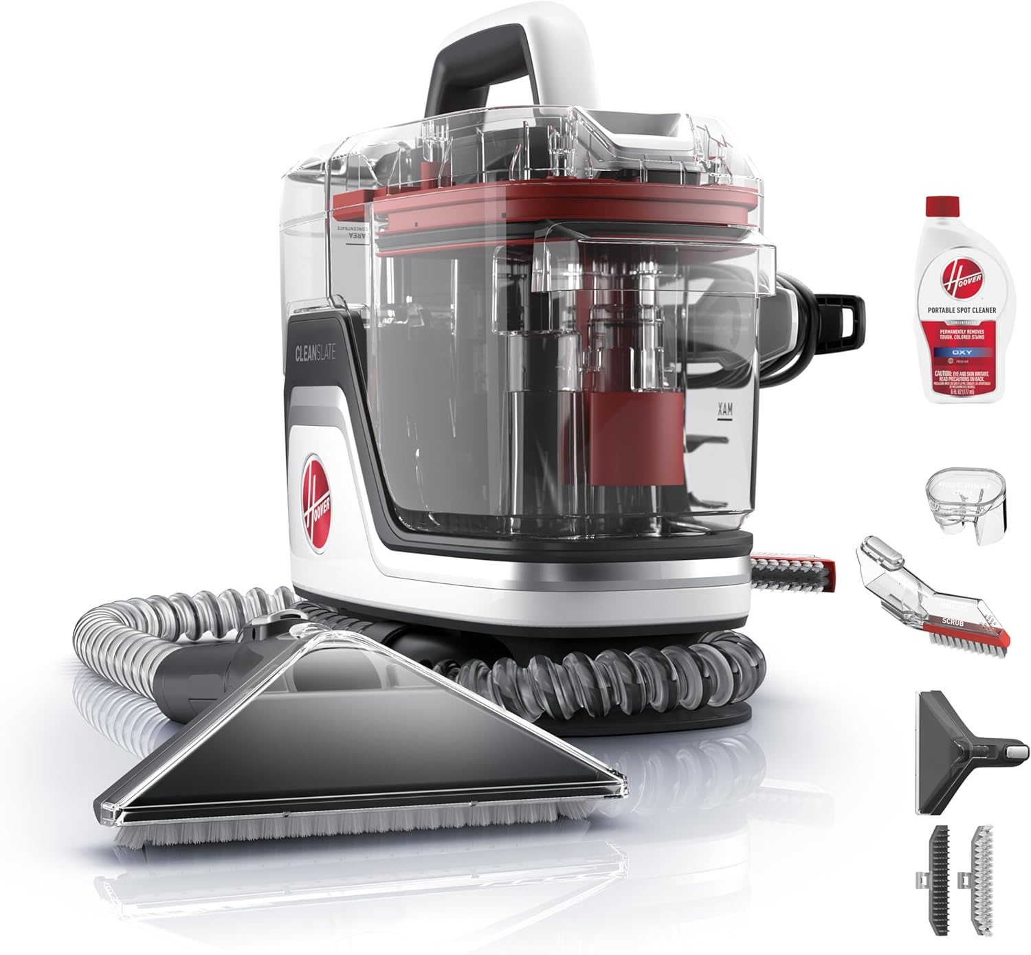 Hoover CleanSlate Plus Portable Carpet + Upholstery Spot Cleaner Machine, Powerful Suction with