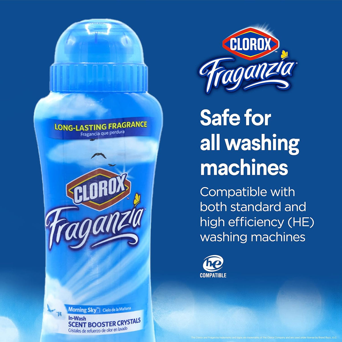 Clorox Fraganzia Laundry Scent Booster Crystals in Morning Sky Scent - Scented In-Wash Freshener