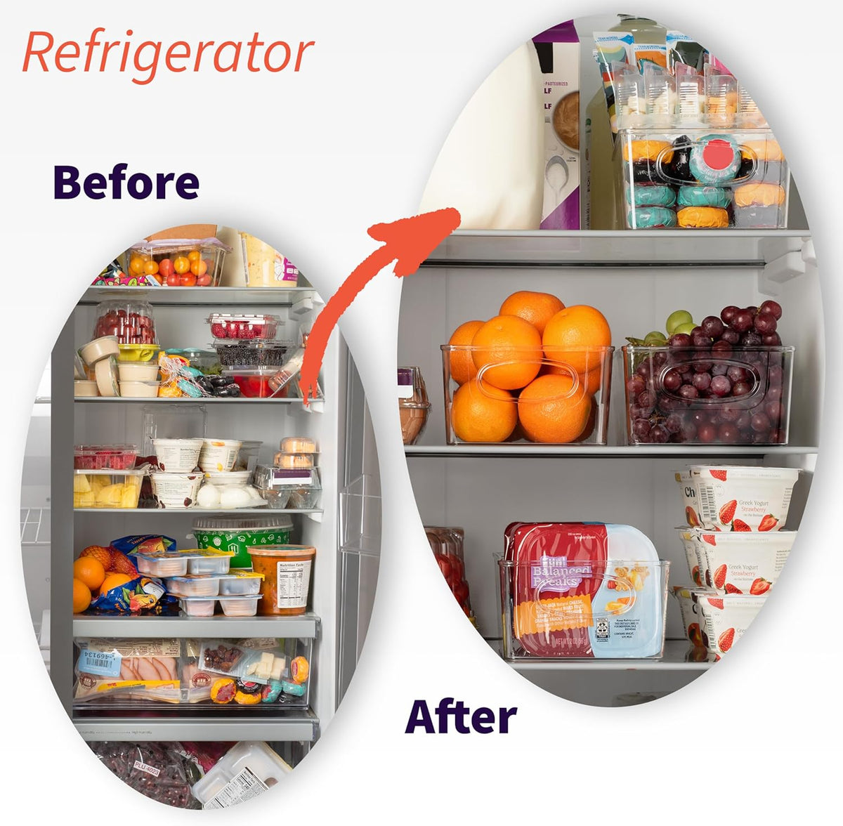 ClearSpace Plastic Pantry Organization and Storage Bins with Removable Dividers – Perfect Kitchen