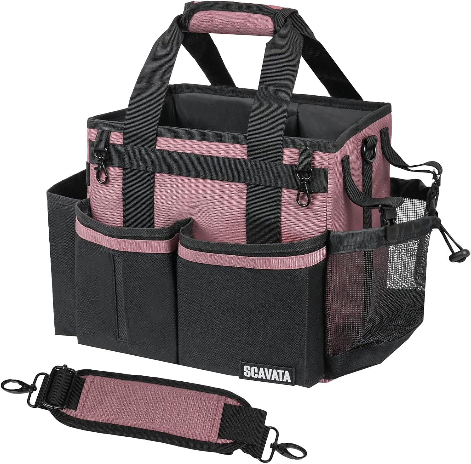 Compact Wearable Cleaning Caddy, Small Cleaning Caddy Supplies Organizer with Handle & Shoulder