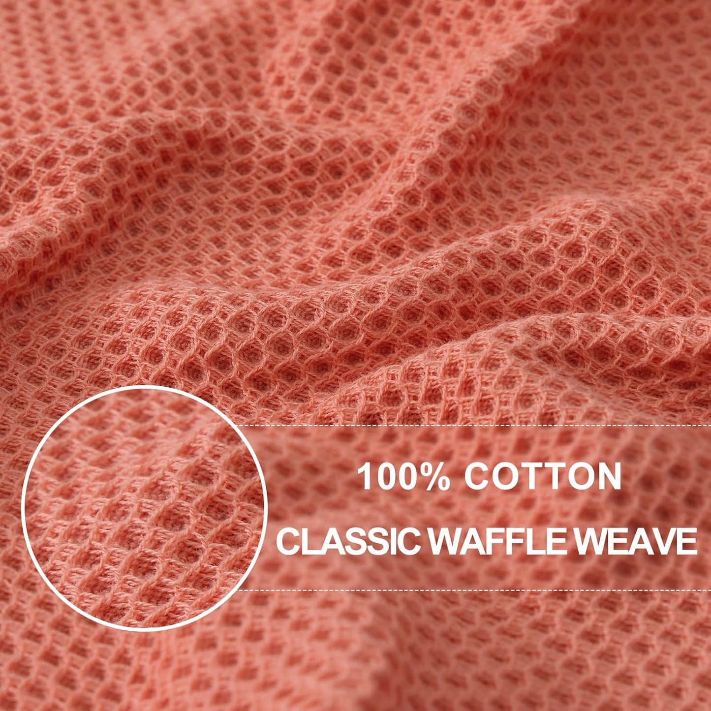 Homaxy 100% Cotton Waffle Weave Kitchen Dish Cloths, Ultra Soft Absorbent Quick Drying Dish Towels