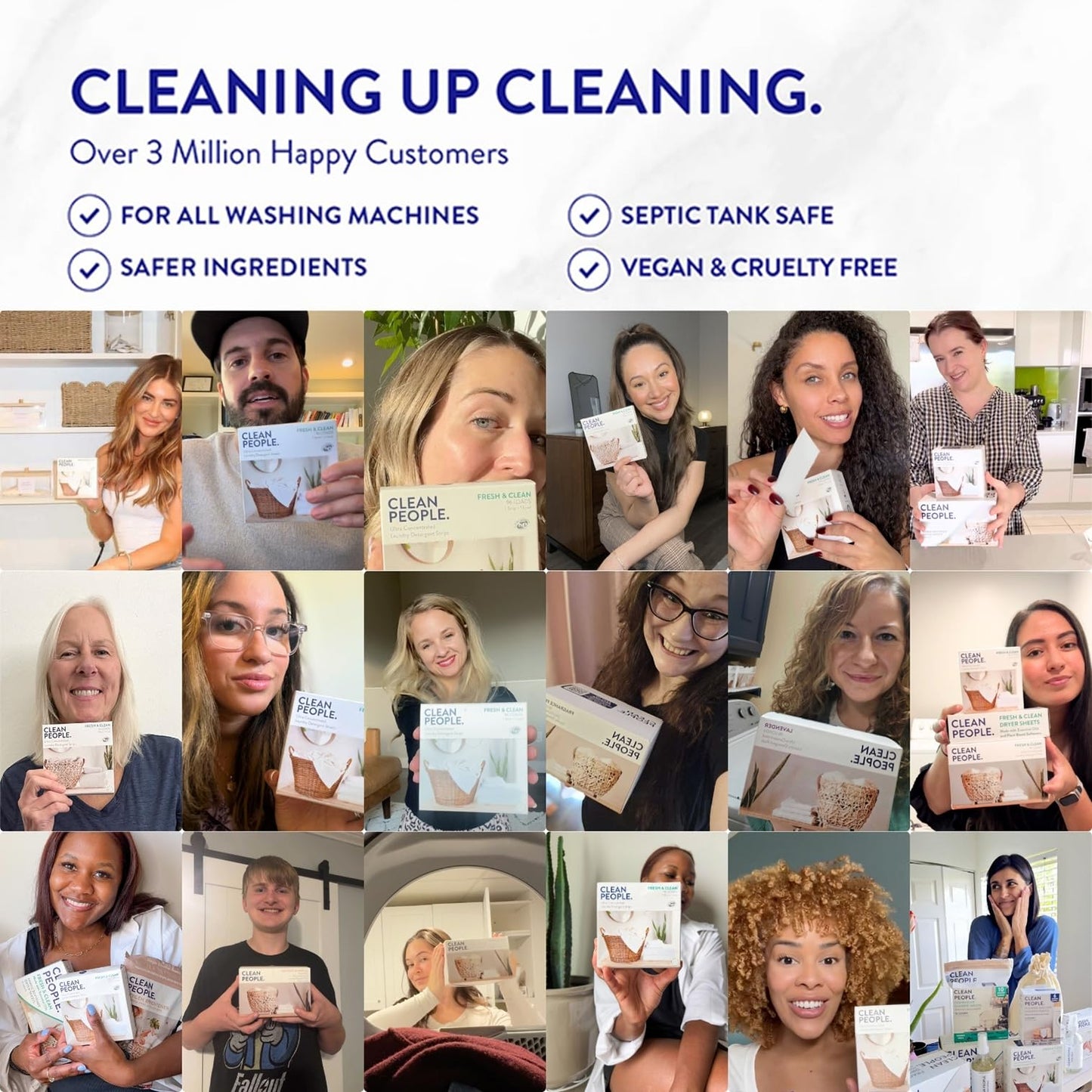 The Clean People Dishwasher Tablets - Cuts Grease & Rinses Sparkling Clean - Residue-Free